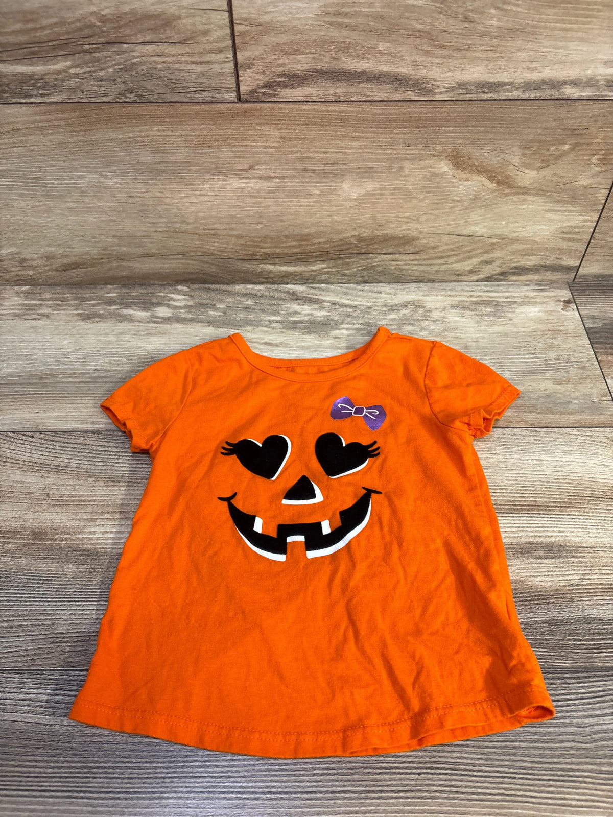 Way To Celebrate! Halloween Jack-O-Lantern Shirt Orange sz 2T