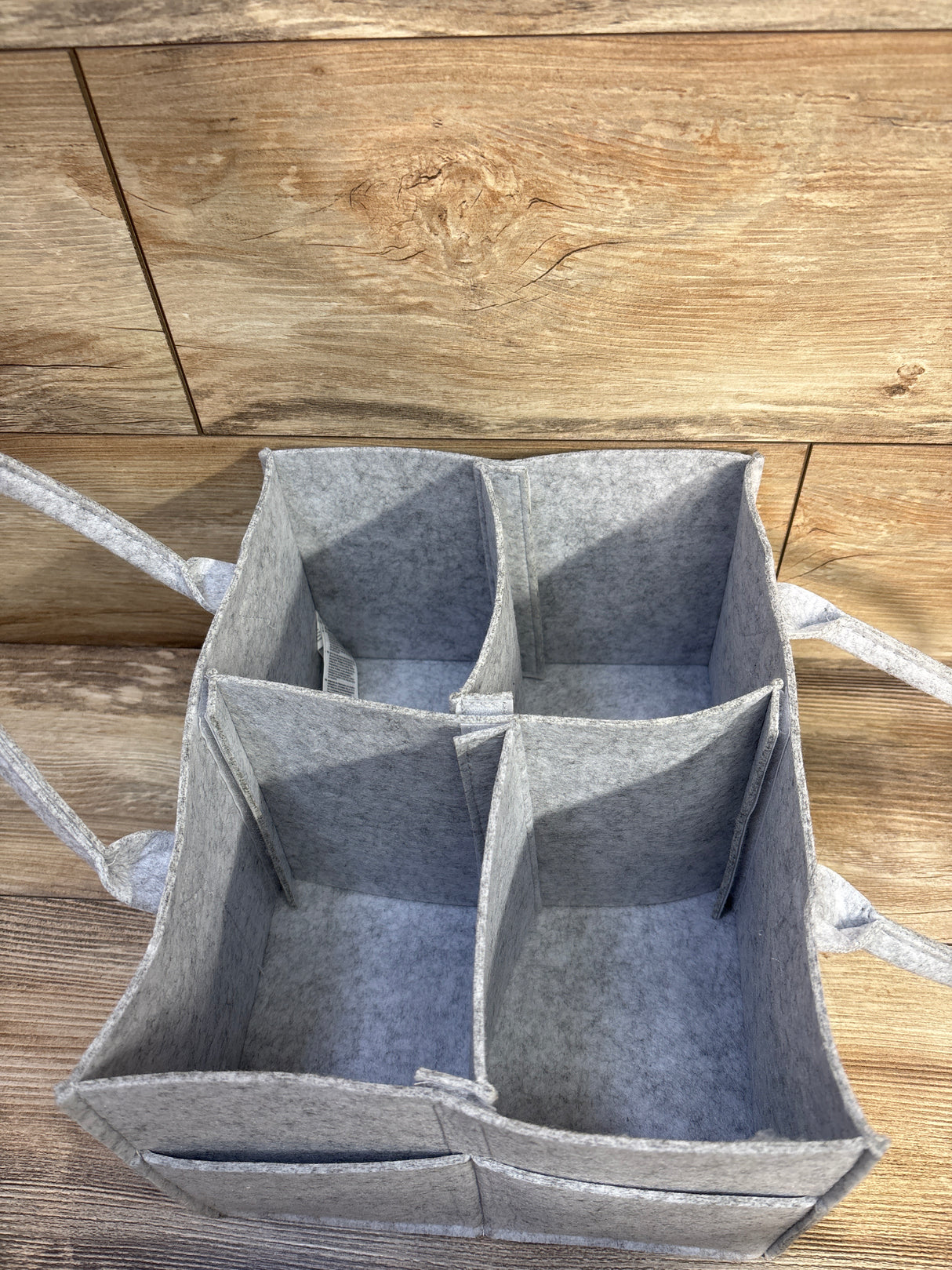 KeaBabies Original 2.0 Felt Diaper Caddy - Grey