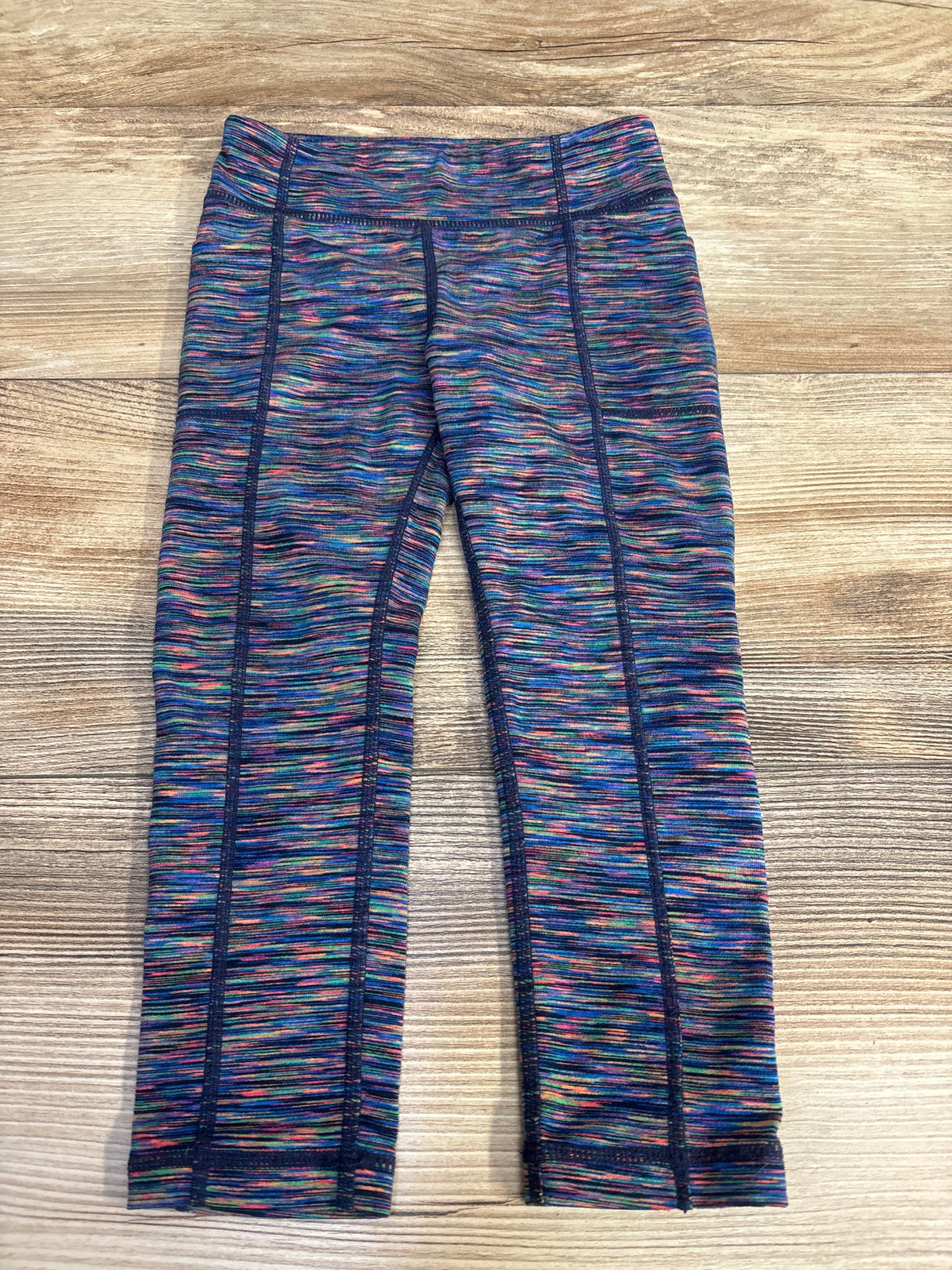 Primary Active Pocket Leggings in Rainbow Spacedye sz 4T