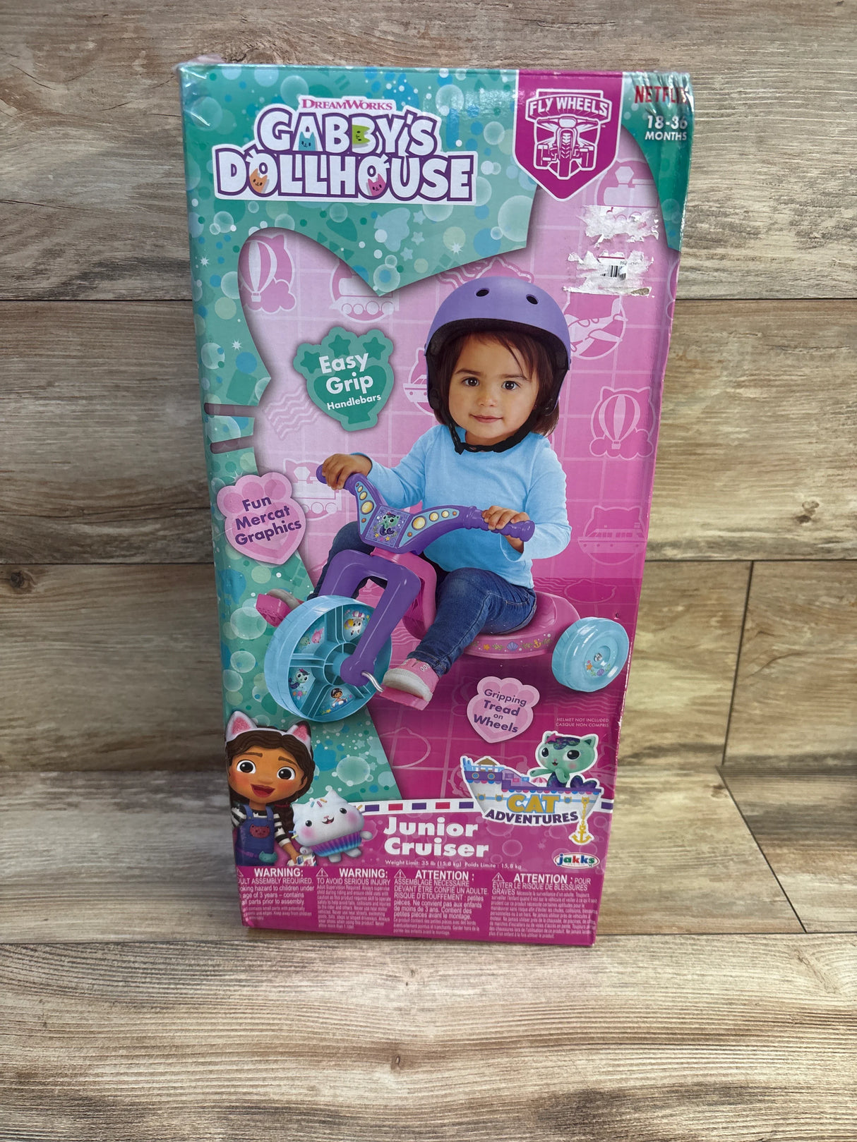 NEW Fly Wheels Junior Cruiser Tricycle 8.5'' Gabby's Dollhouse Ride On