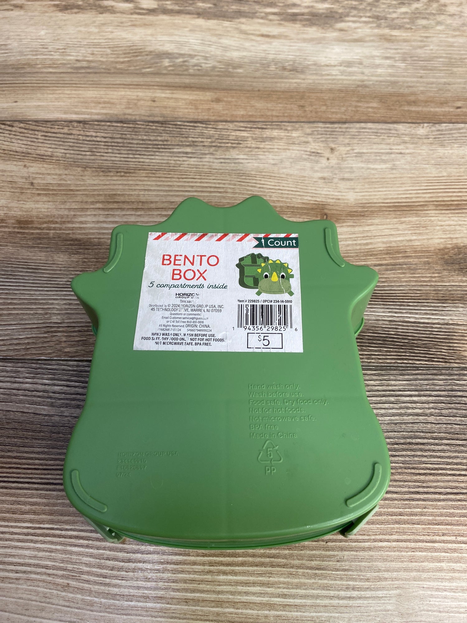 Horizon Dinosaur Bento Box w/ 5 Compartments