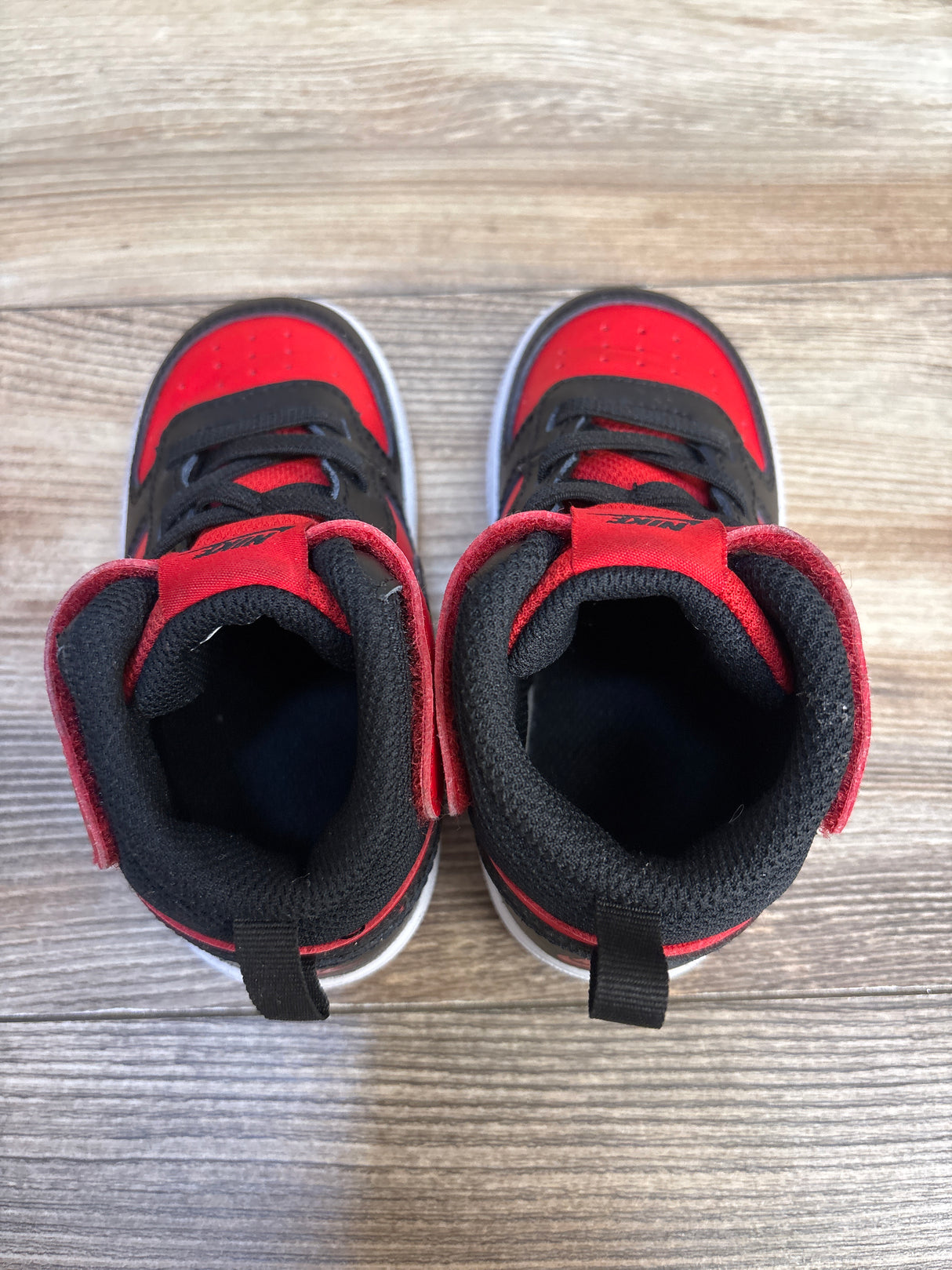 Nike Court Borough Mid 2 TD 'Black University Red' sz 8c