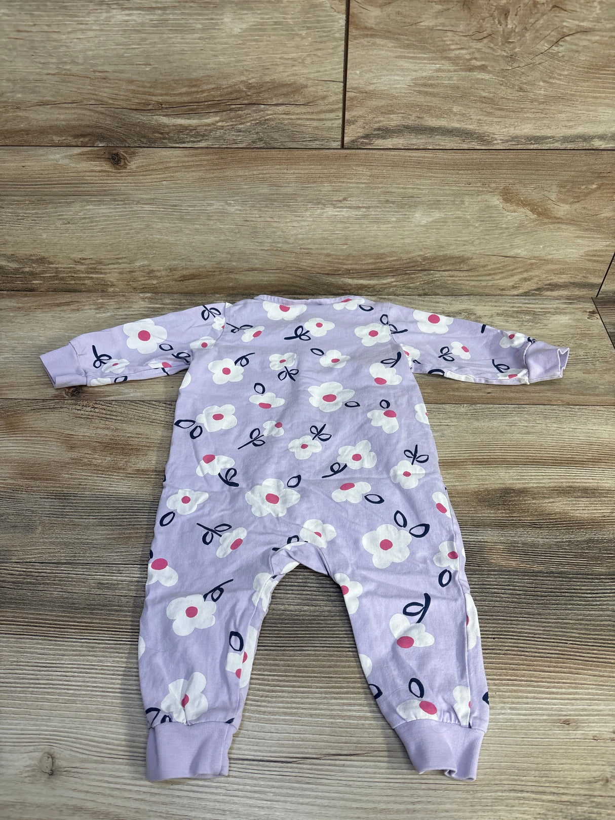 H&M Floral Coverall Purple sz 6m - Me n Mommy To Be