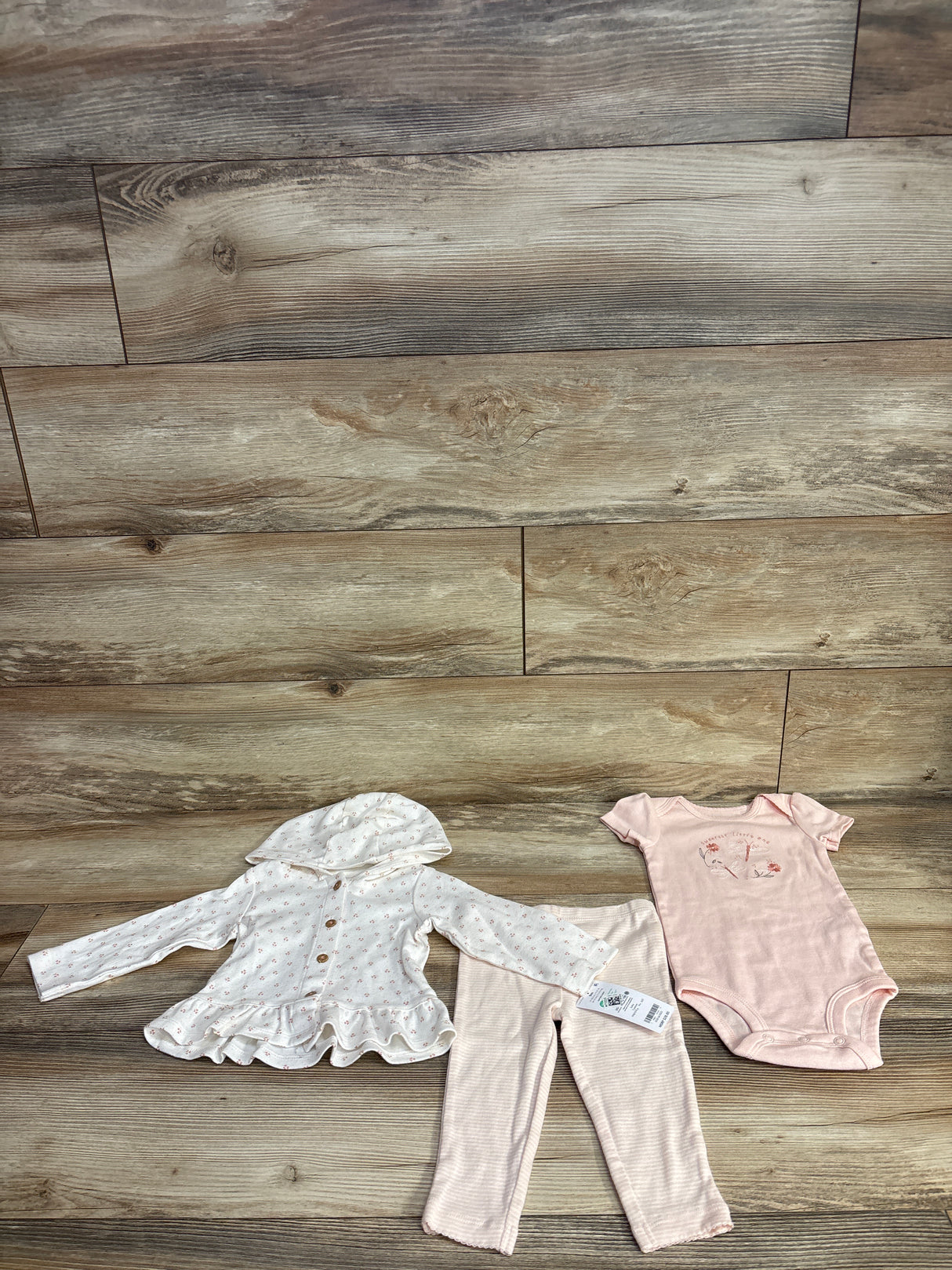 NEW Carter's 3pc Set White sz 9m