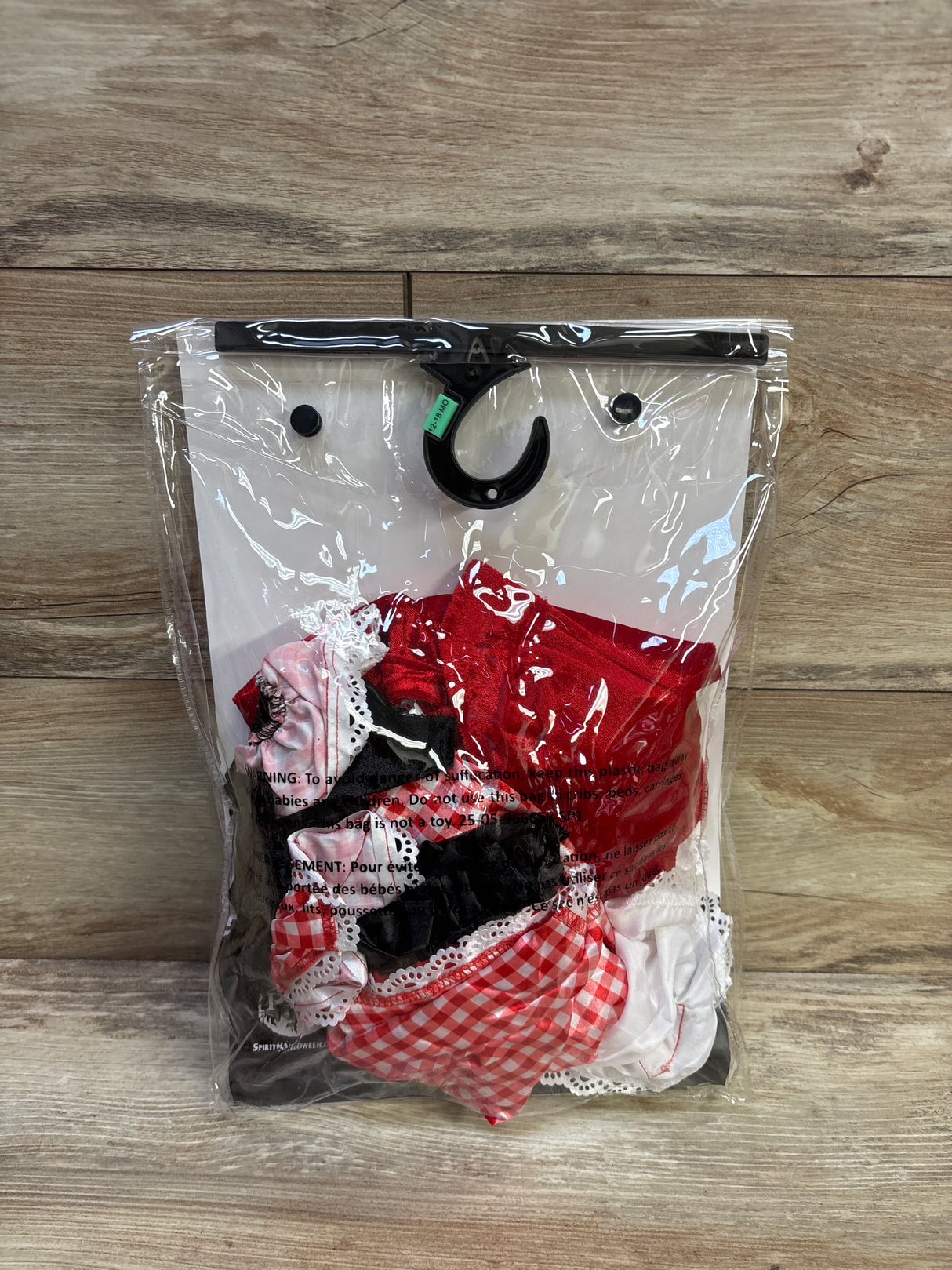Spirit 2pc Red Riding Hood Costume Red sz 12-18m