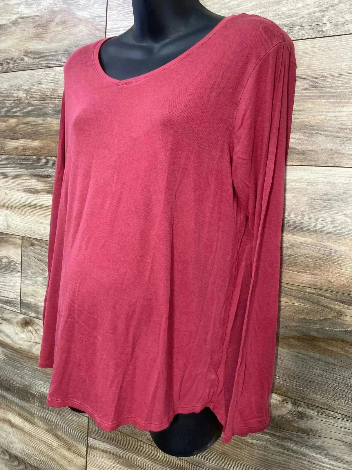 Time and Tru Maternity Long Sleeve Shirt Pink sz XL - Me n Mommy To Be