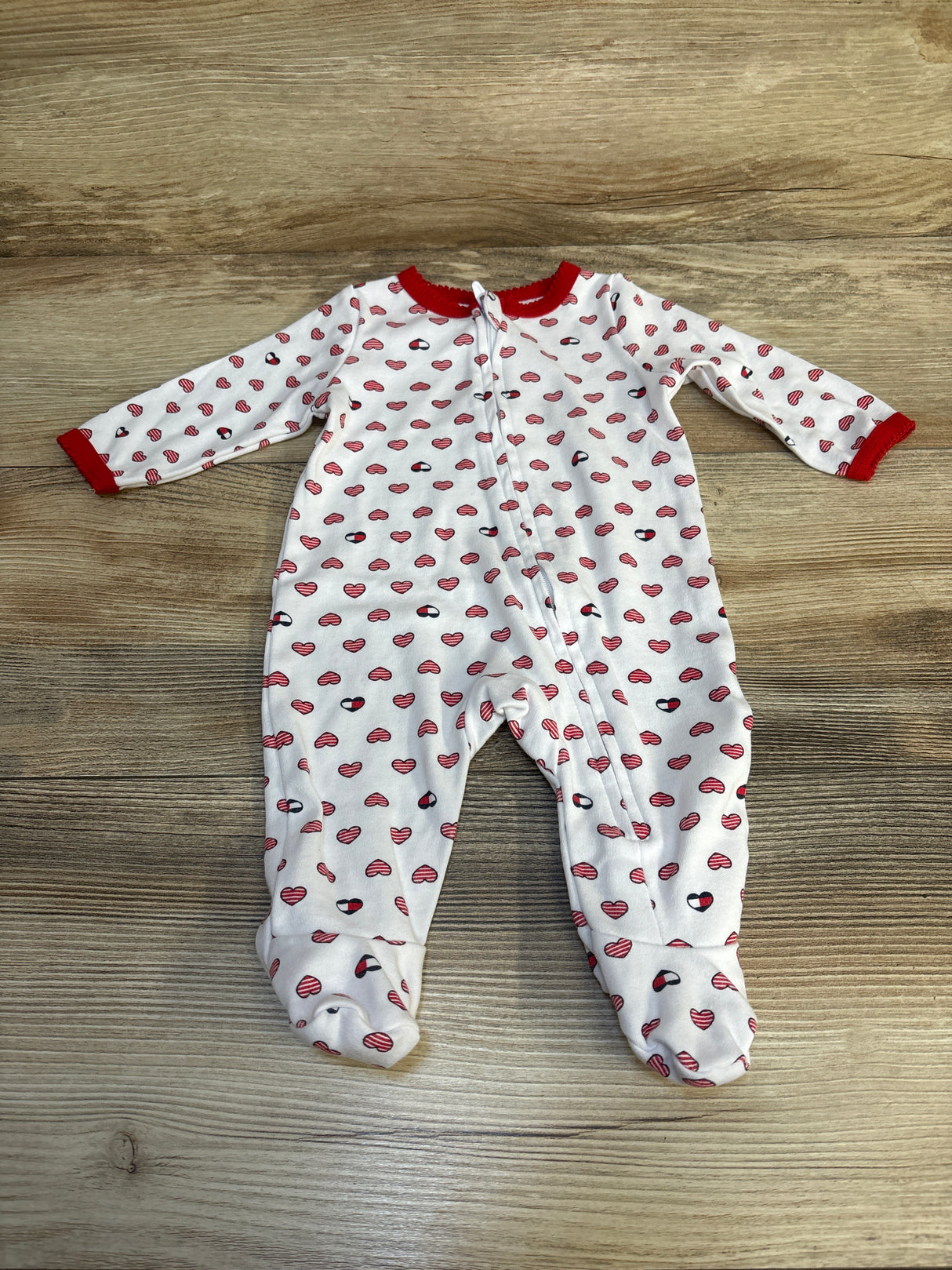 Tommy Hilfiger Heart Print Sleeper White sz 0-3m