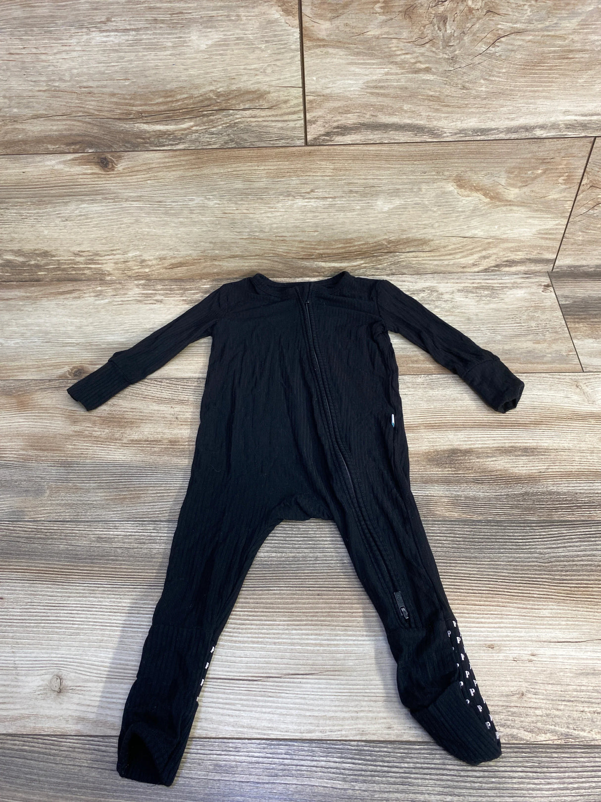 Posh P Ribbed Sleeper Black sz 6-9m
