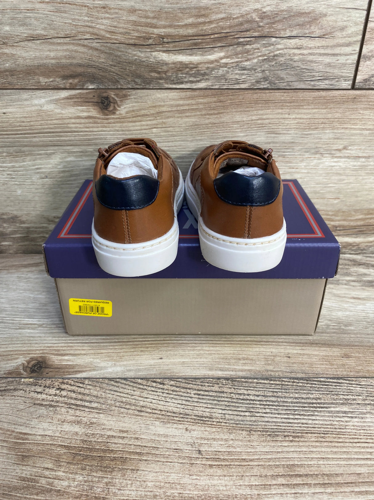 NEW Flag Ltd. Cameron Leather Zip Oxford Sneakers Tan sz 9c - Me n Mommy To Be