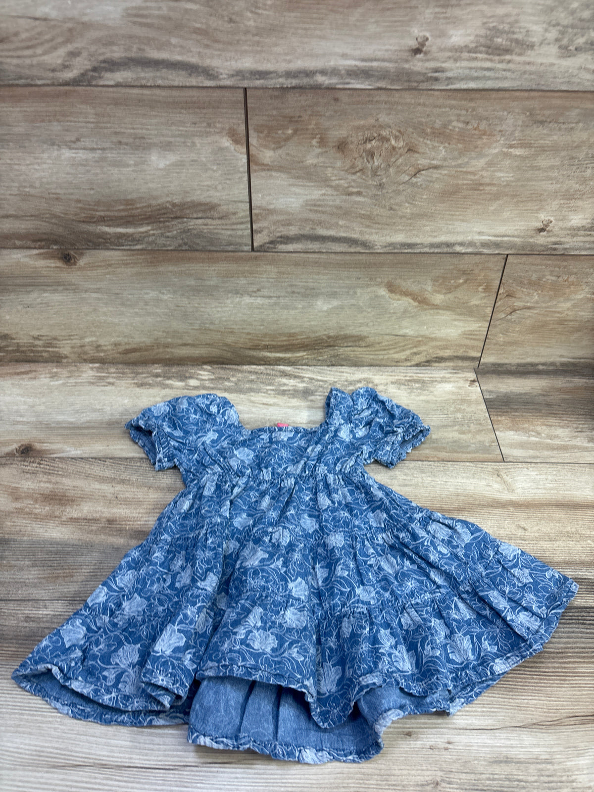 Vince Camuto Tiered Chambray Dress Blue sz 2T