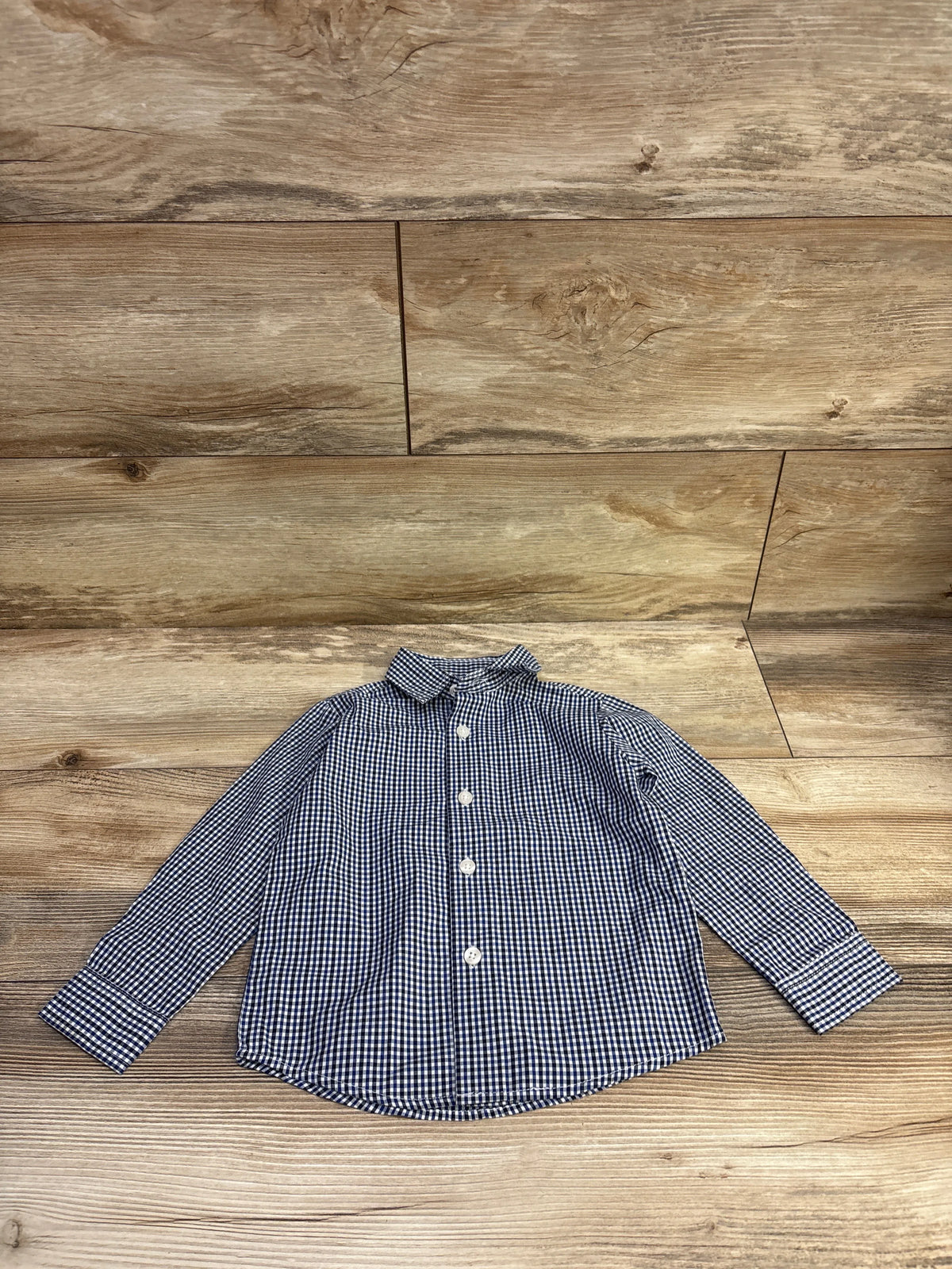 Nautica Long Sleeve Button-Up Shirt Blue sz 24m