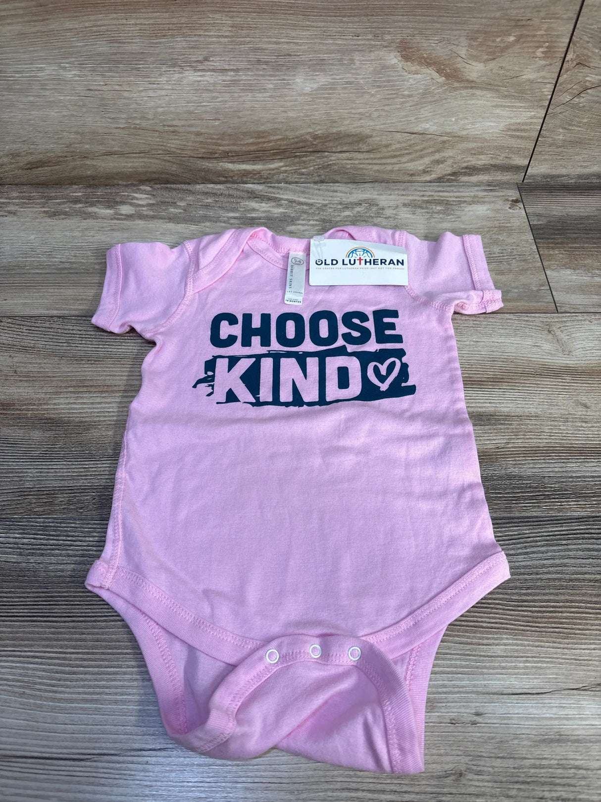 NEW Rabbit Skins Choose Kind Bodysuit Pink sz 18m