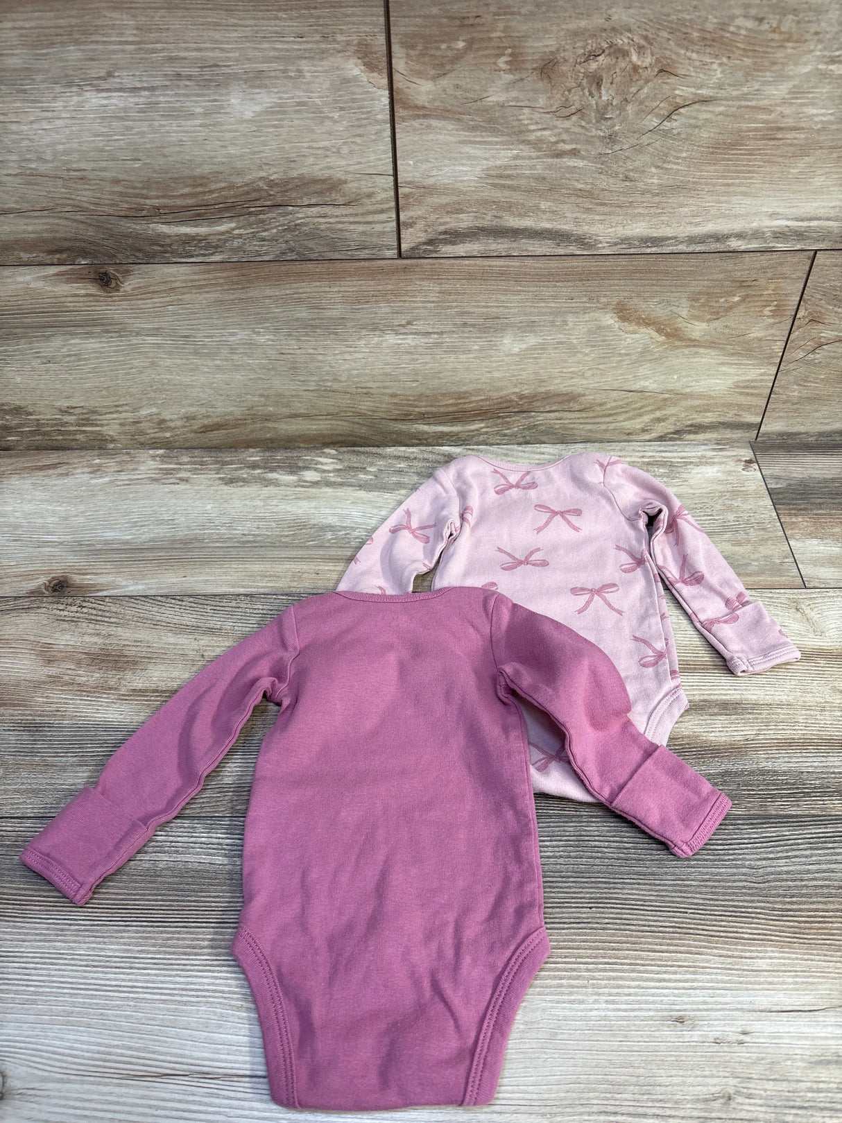Just One You 2pk Long Sleeve Bodysuits Pink sz 3m