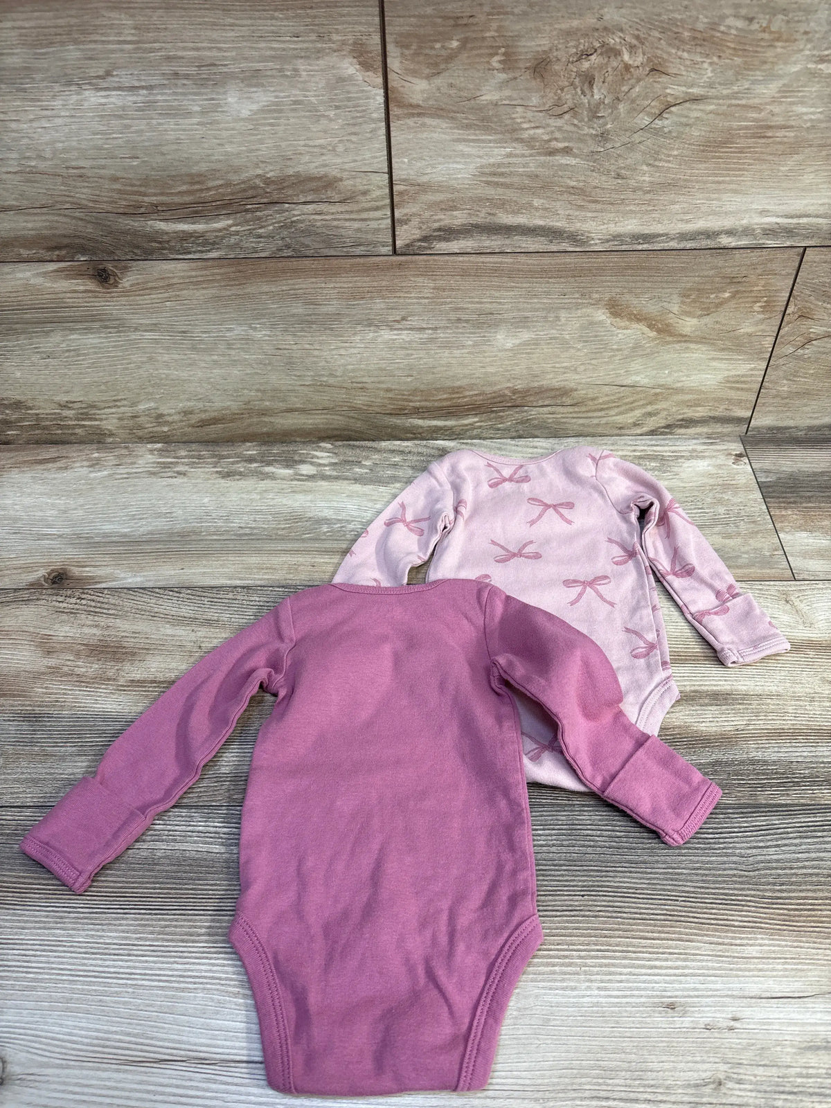 Just One You 2pk Long Sleeve Bodysuits Pink sz 3m