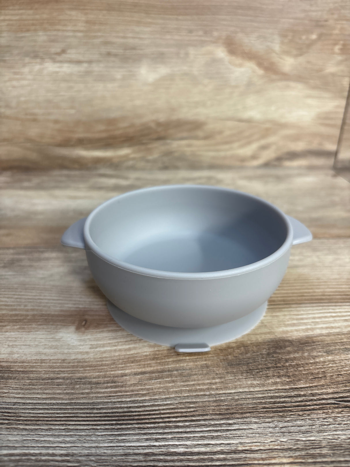 UpwardBaby Silicone Bowl with Suction, Grey