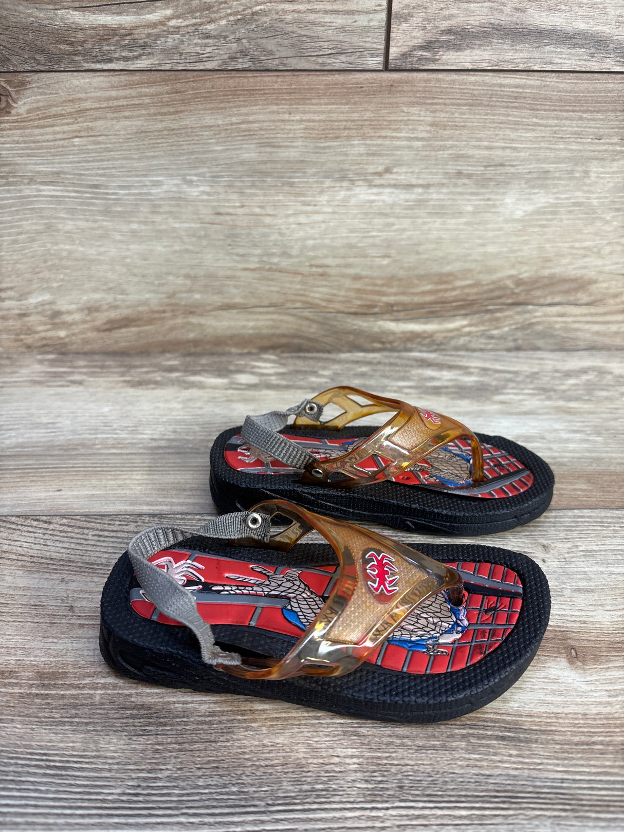 Marvel Spider-Man Sandals Black sz 8/9c