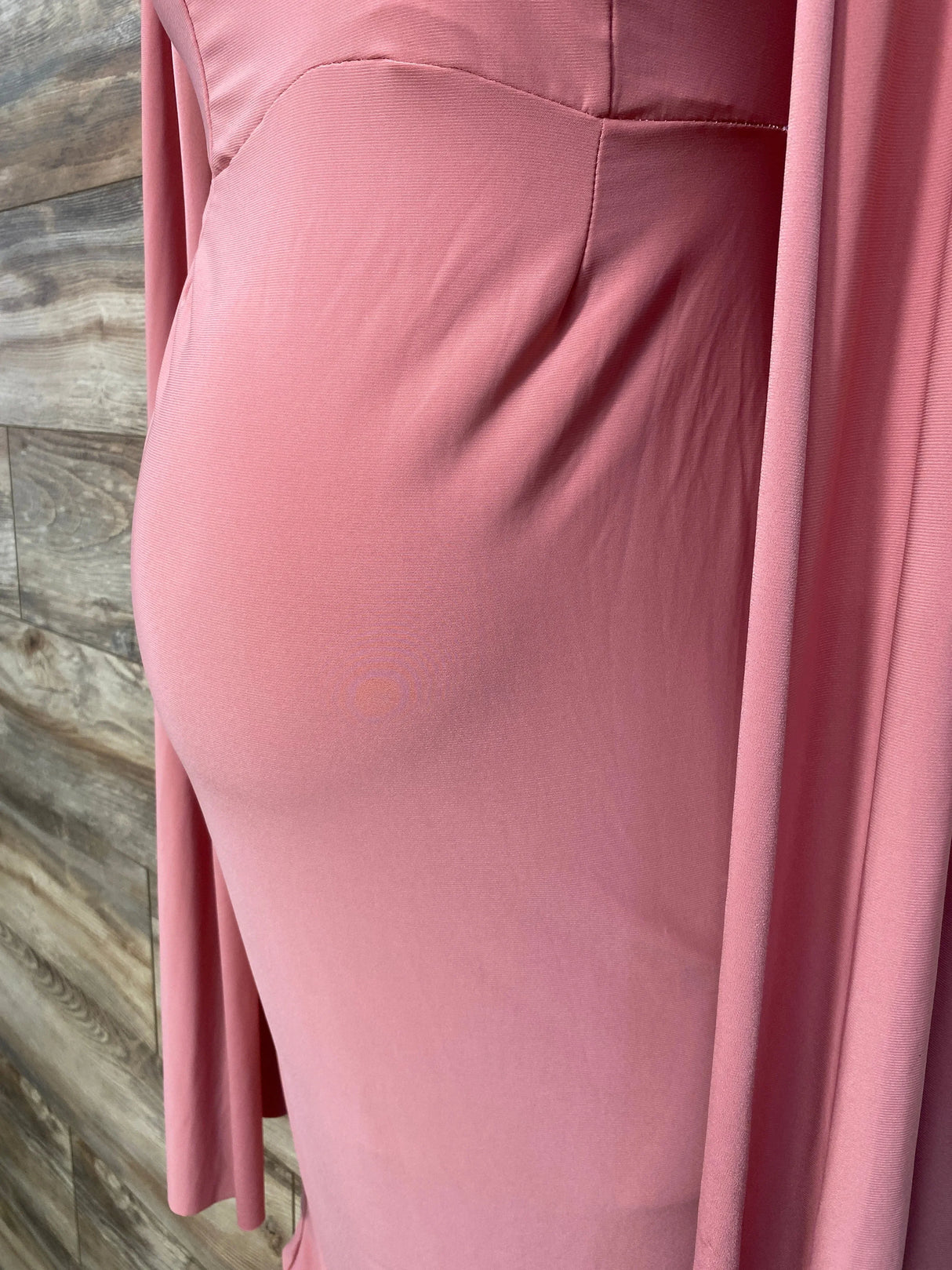 Club L London Dress w/Cape Sleeves Pink sz Small - Me n Mommy To Be