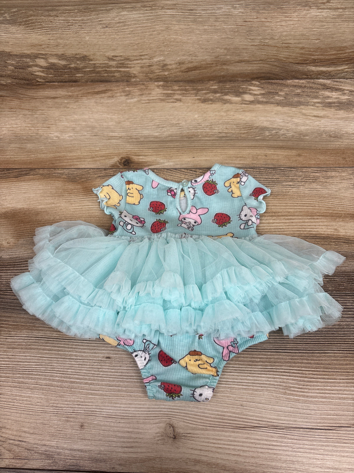 Hello Kitty & Friends Ribbed Tutu Bodysuit Dress Blue sz 0-3m