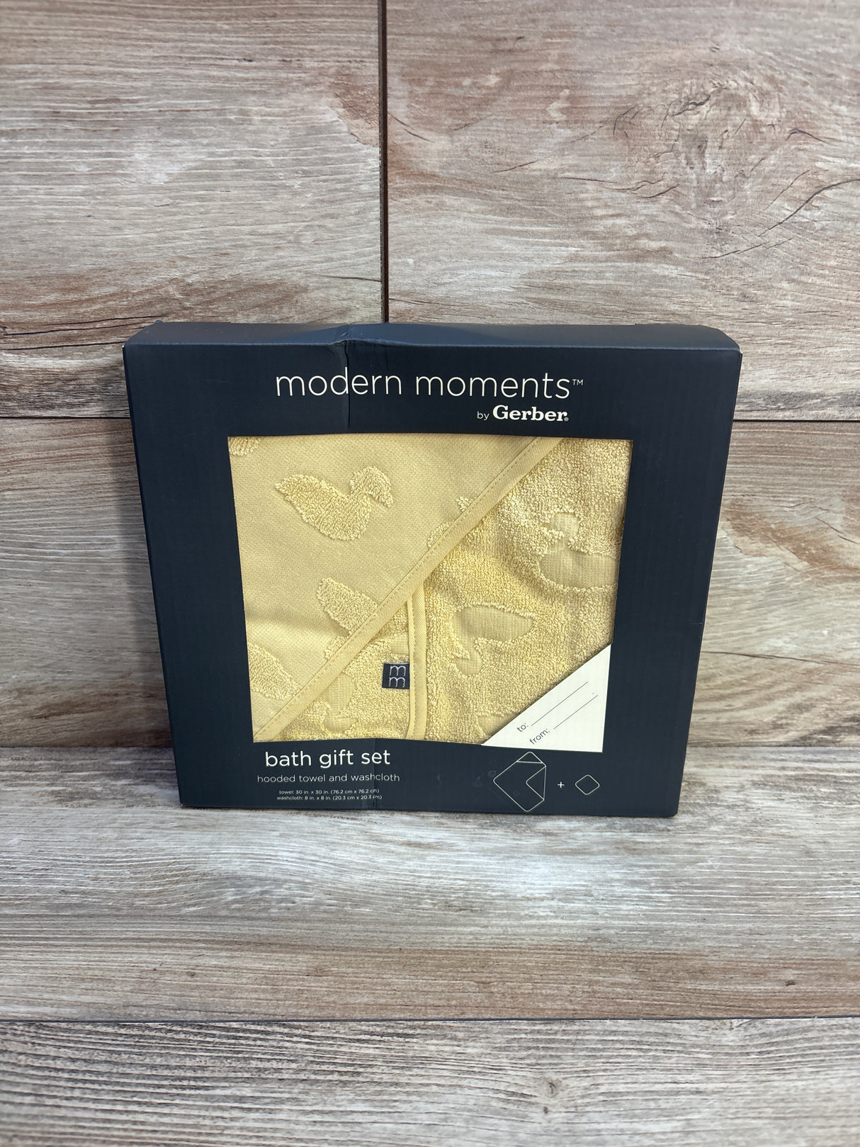 NEW Modern Moments 2pc Bath Towel Gift Set - Yellow Duck
