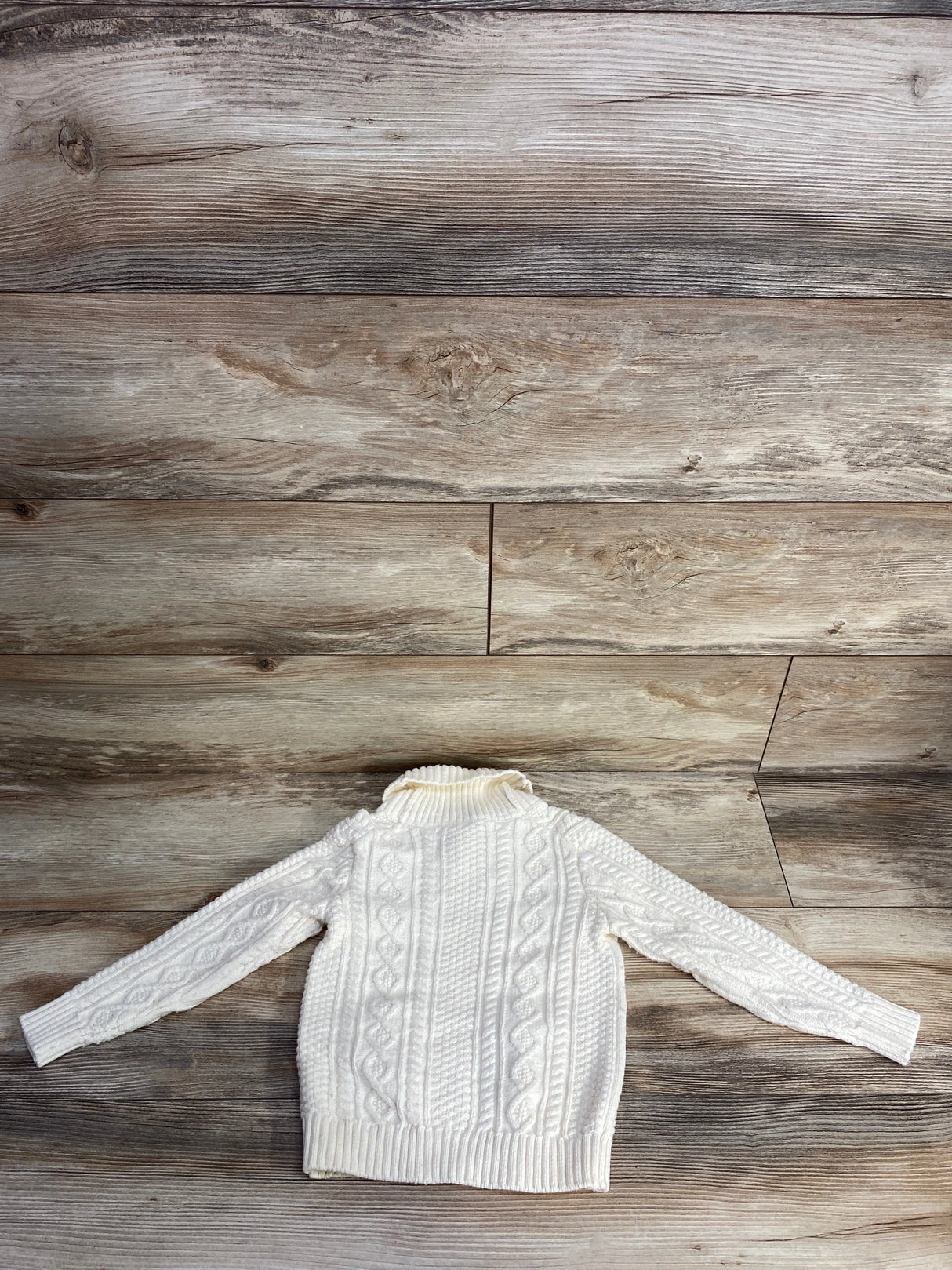 Janie & Jack The Cable Knit Sweater in Antique White sz 3T