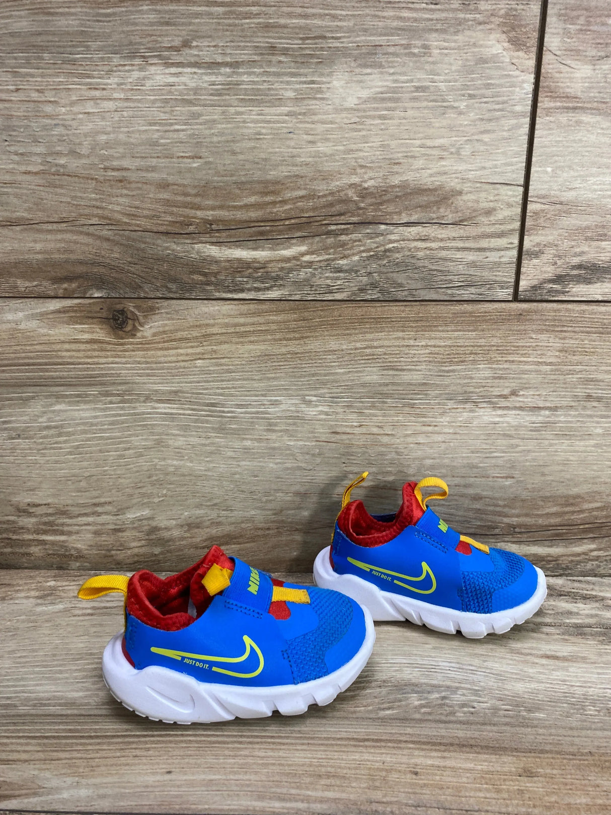 Nike Flex Runner 2 TD 'Photo Blue Atomic Green' Sneakers sz 4c - Me n Mommy To Be