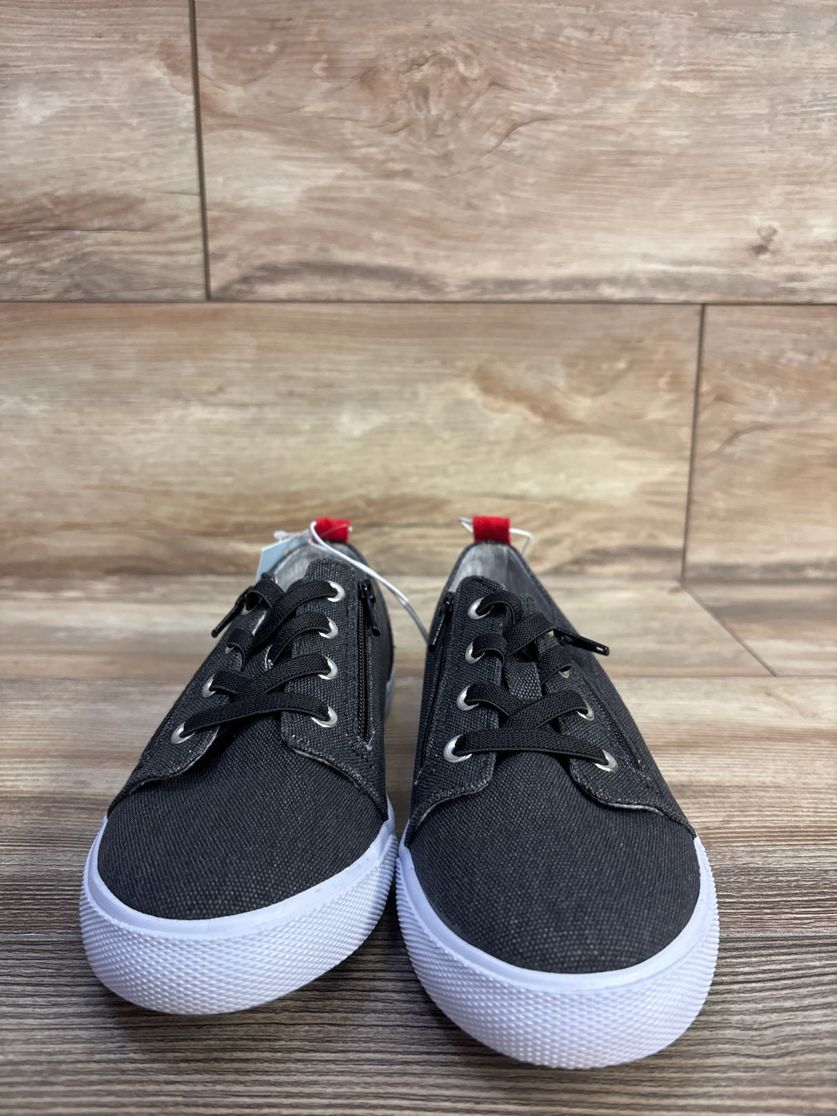 NEW Cat & Jack Lucian Double Zipper Sneakers Grey sz 3Y
