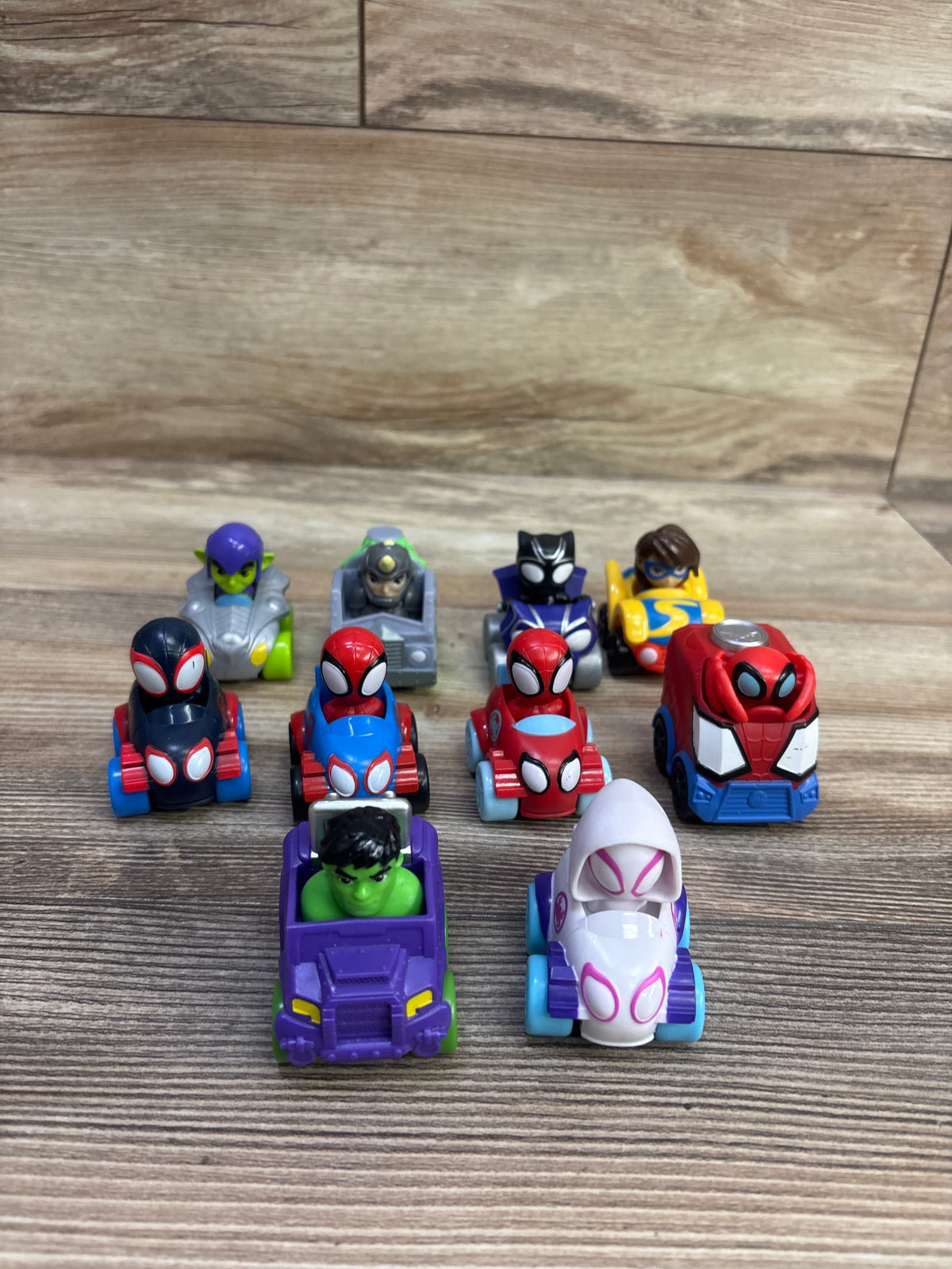 Marvel Spidey and His Amazing Friends 2'' Mini Racer Vehicles 10pk