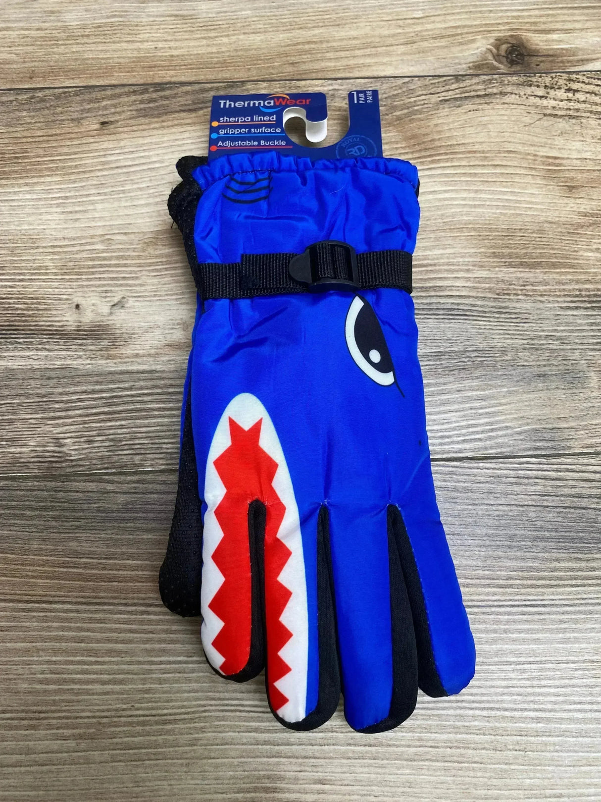 NEW ThermaWear Kid's Shark Winter Ski Gloves Blue - Me n Mommy To Be