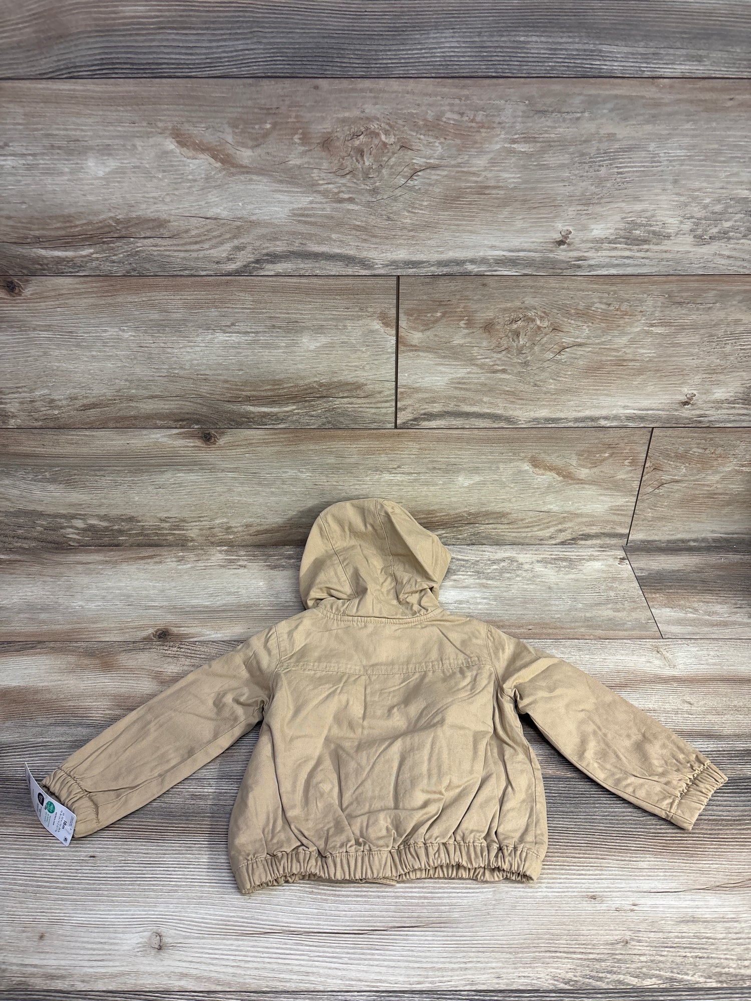 NEW Carter's Canvas Hooded Snap-Up Jacket