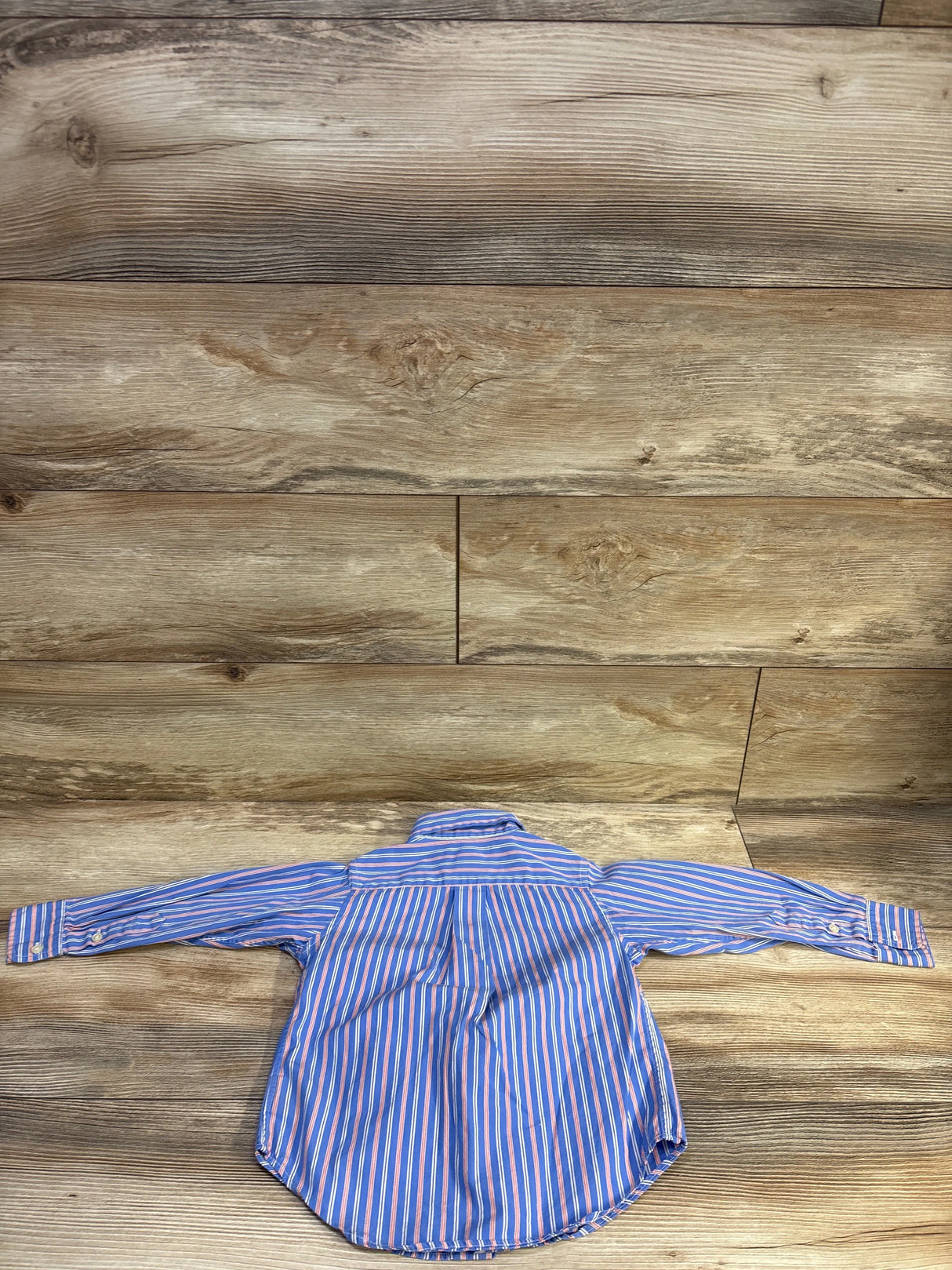Ralph Lauren Striped Button Down Shirt Blue sz 2T