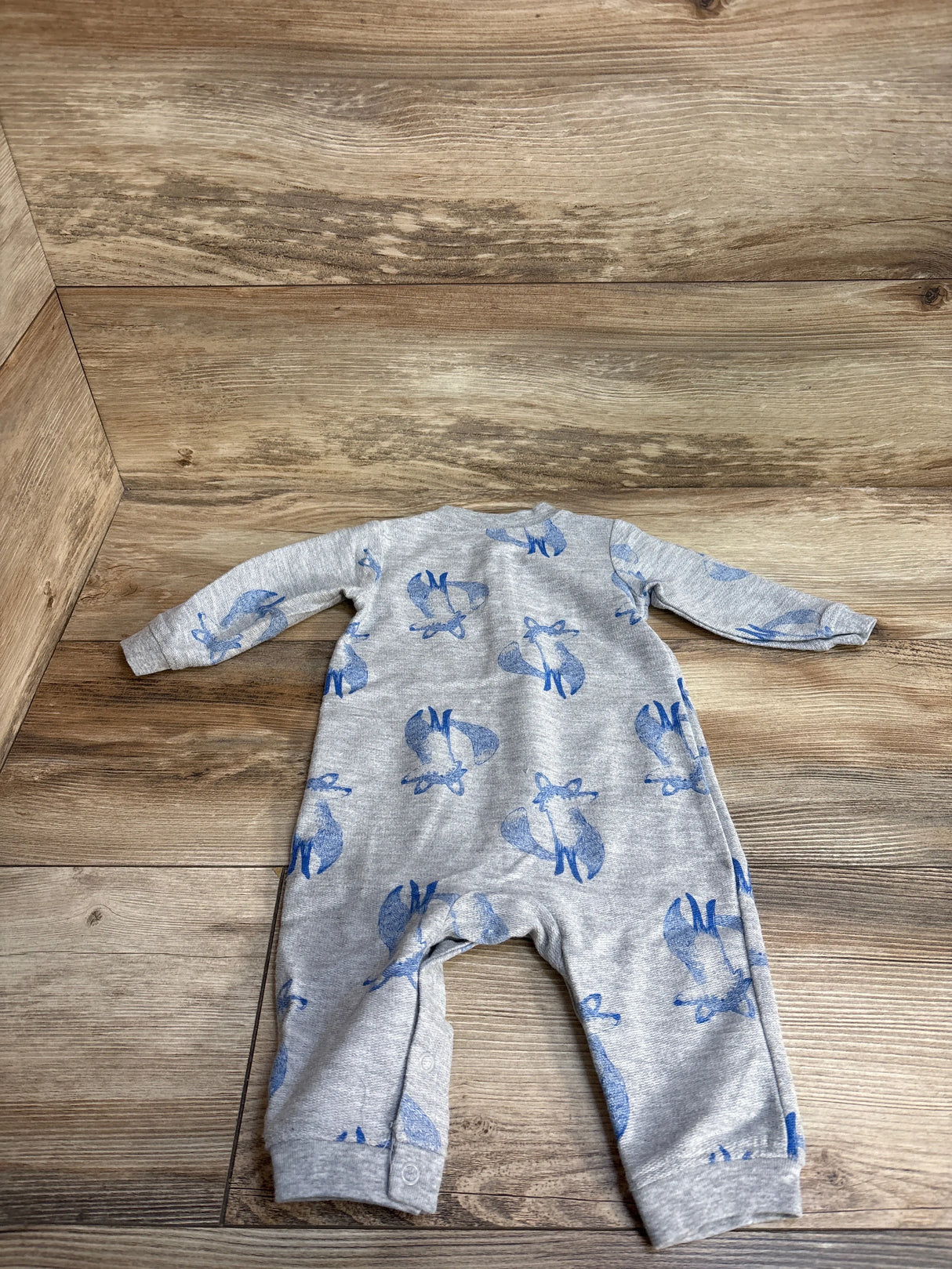 Carter's Fox Print Coverall Grey sz 6m