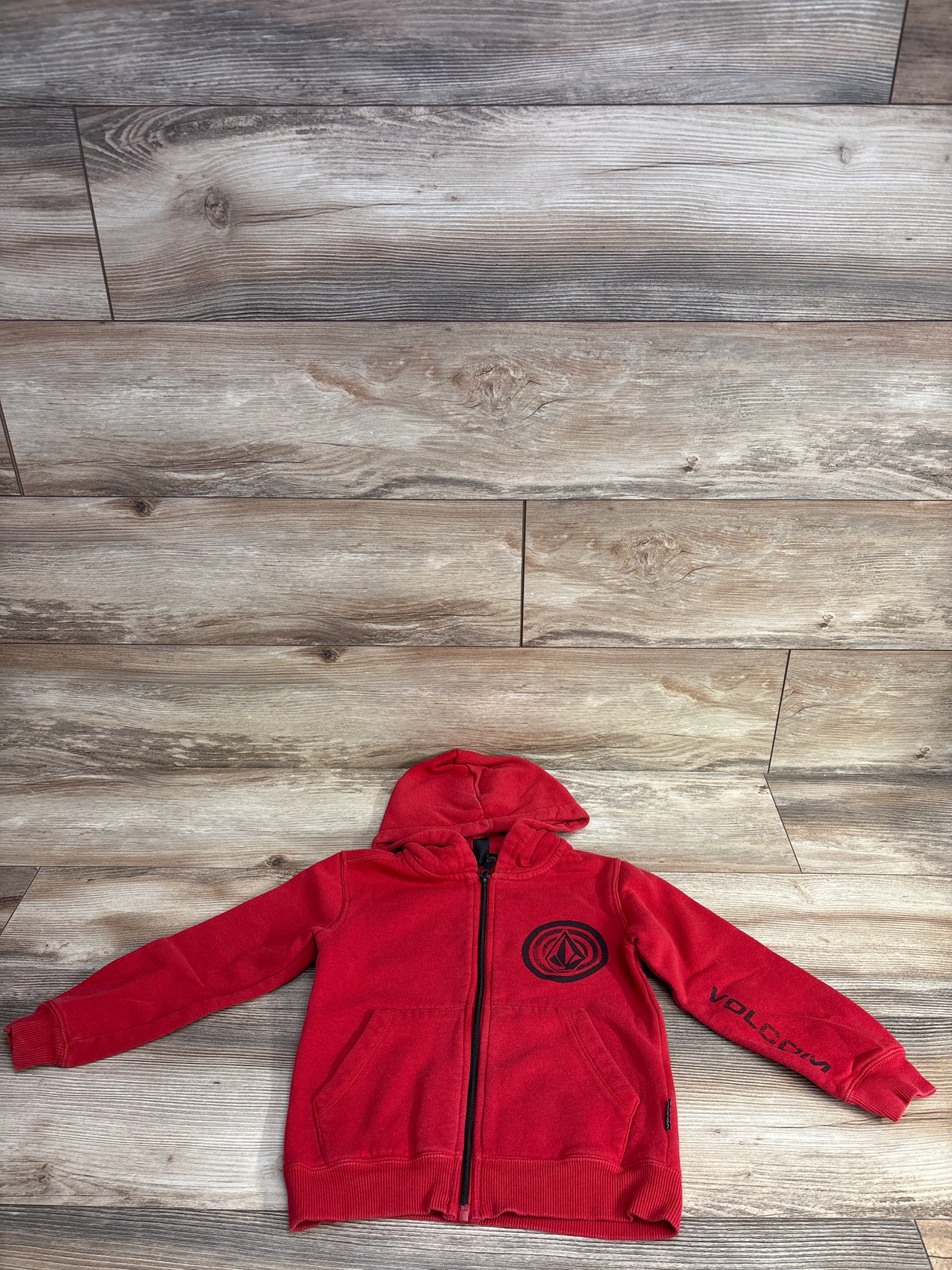 Volcom Full Zip Hoodie Red sz 4T