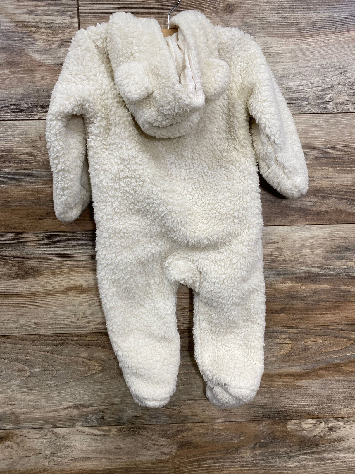 Carter's Sherpa Hooded Bunting White sz 9m