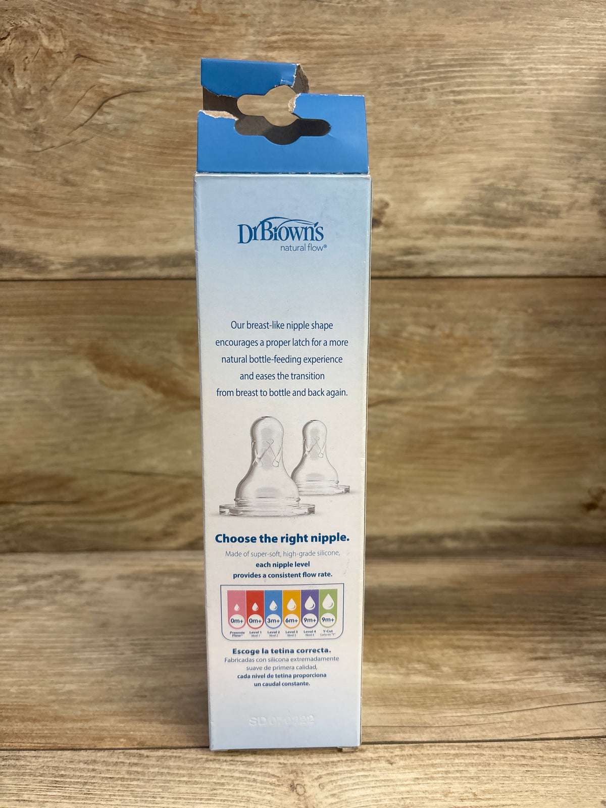 NEW Dr. Brown's Narrow Baby Bottle w/ Level 1 Slow Flow Nipple, Pink 8oz