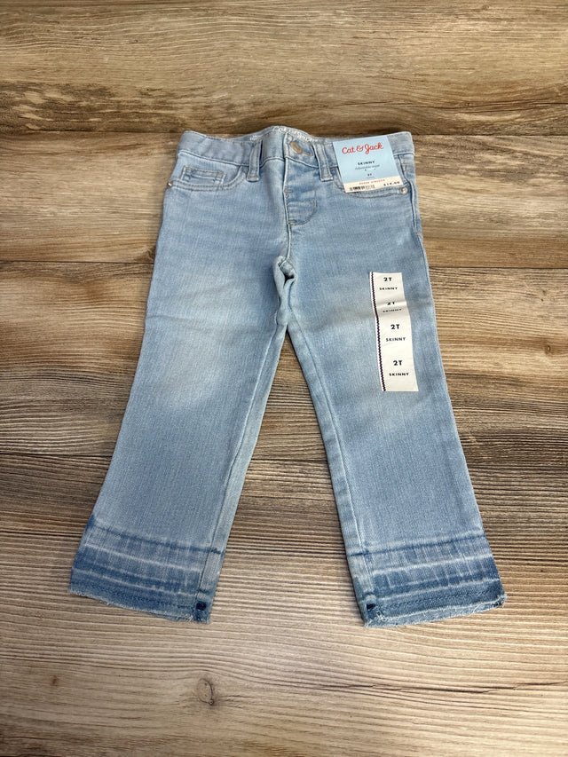 NEW Cat & Jack Skinny Jeans Blue sz 2T - Me n Mommy To Be