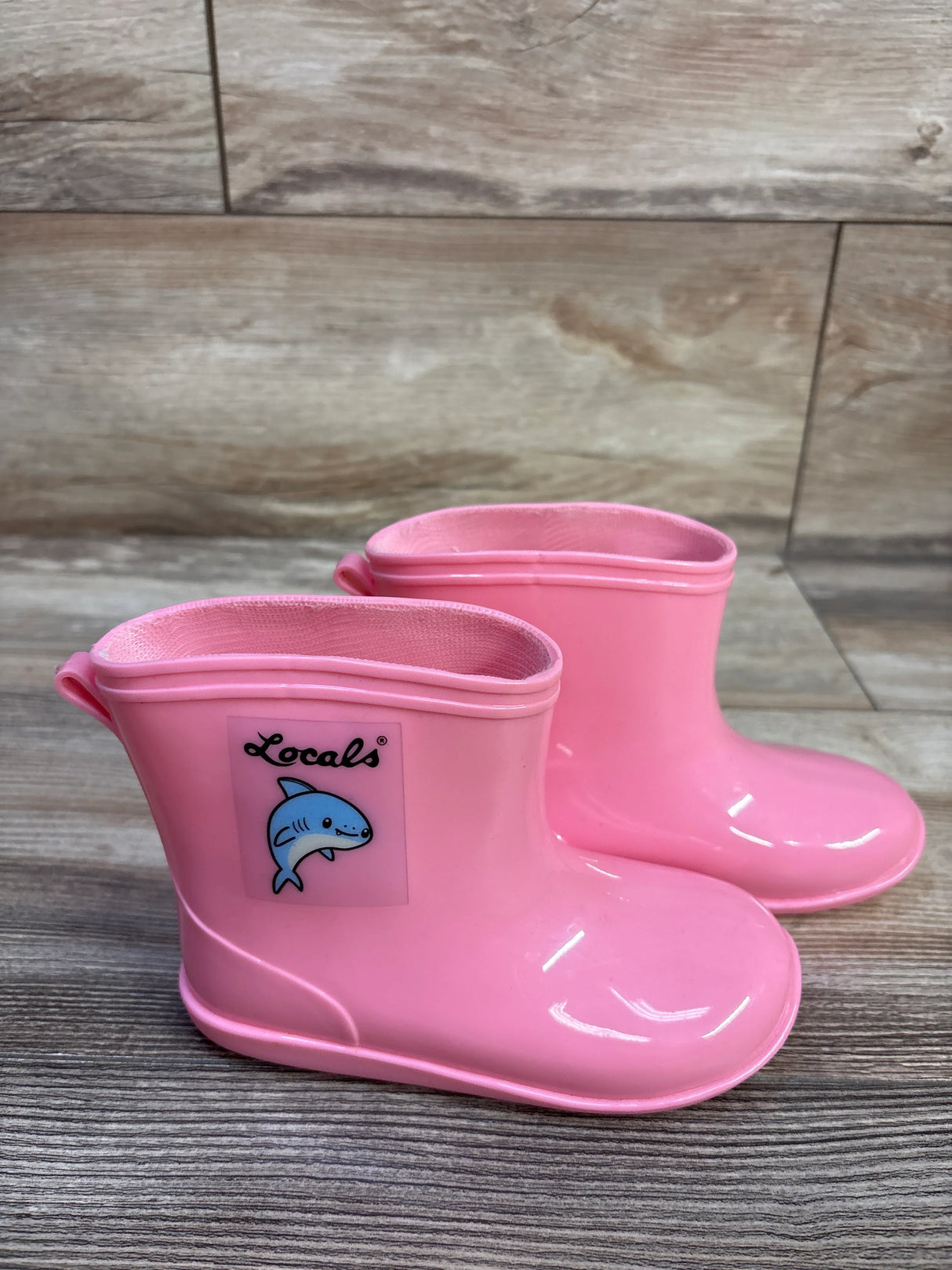 Locals Rain Boots Pink sz 9.5c