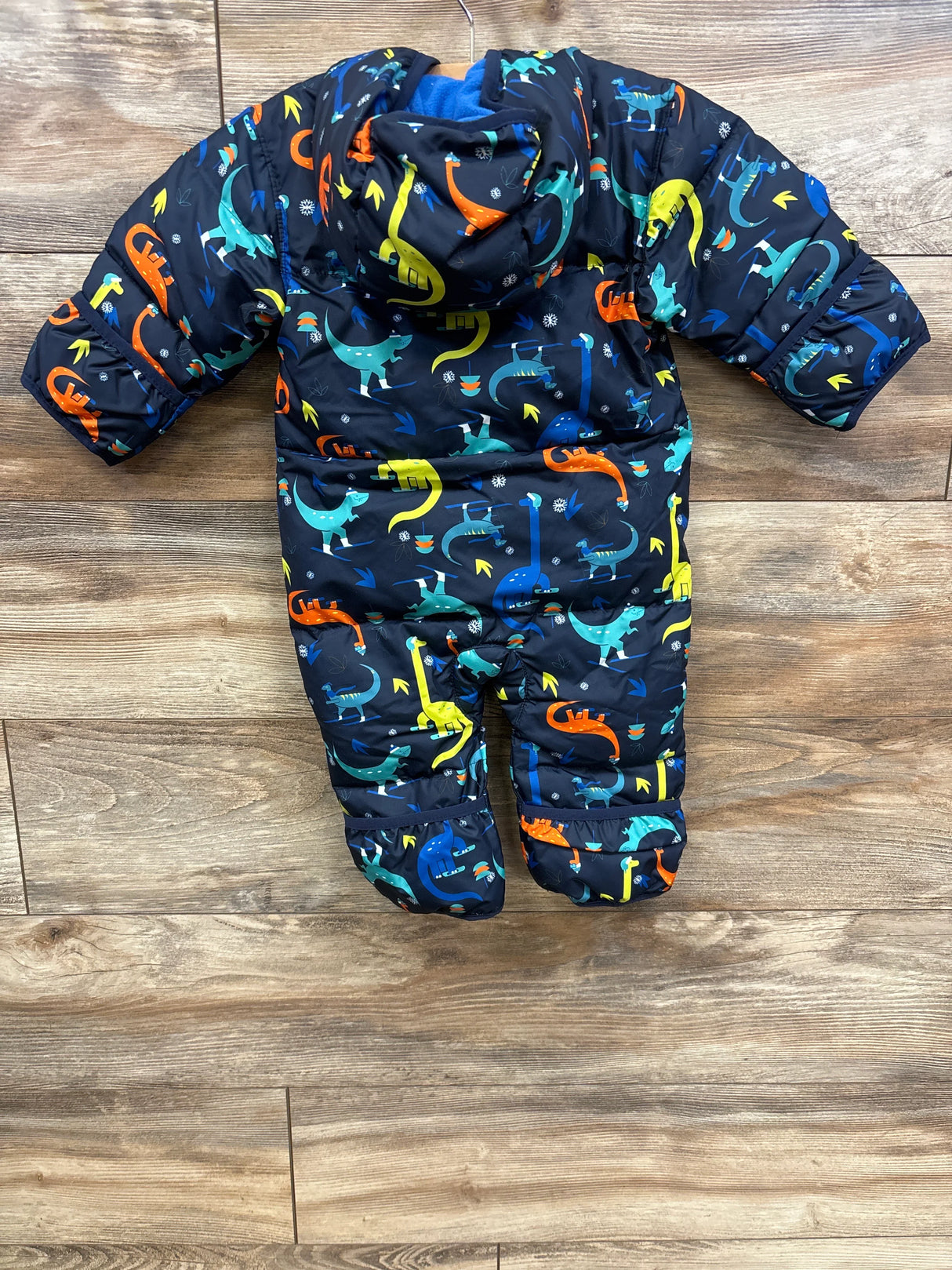 Columbia Snuggly Bunny Bunting in Navy Dinosaurs sz 6-12m - Me n Mommy To Be