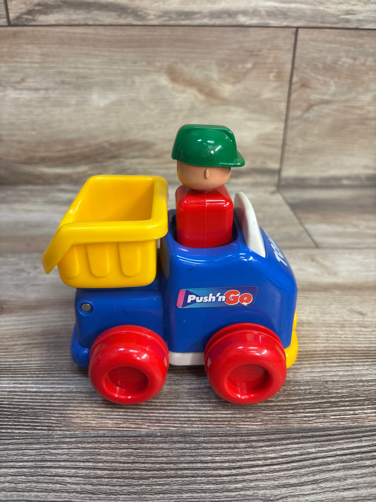 Vintage Tomy Push N Go Dump Truck Toy 1991