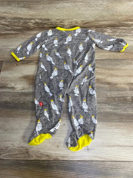 Magnetic Me Whoo Who Cockatoo Modal Footie Grey sz 3-6m - Me n Mommy To Be