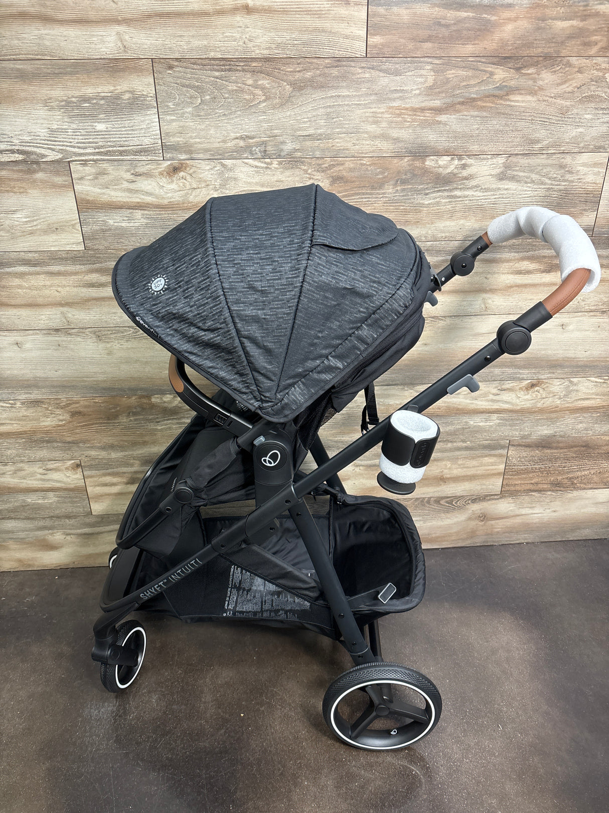 NEW Evenflo Shyft Intuiti Travel System with Revolve180 LiteMax NXT Car Seat-Black Shale