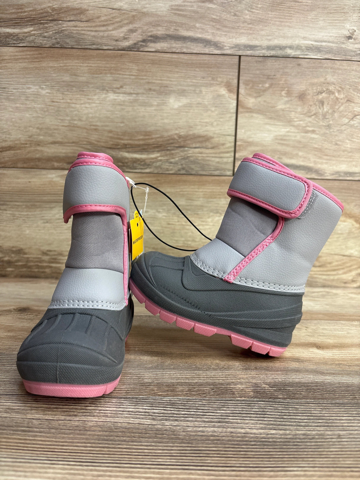 NEW Cat & Jack Lenny Winter Snow Boots Grey sz 6c