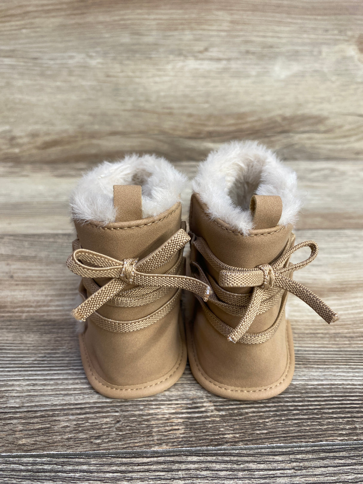 NWOT Carter's Bow Faux Fur Boots Brown sz 3c