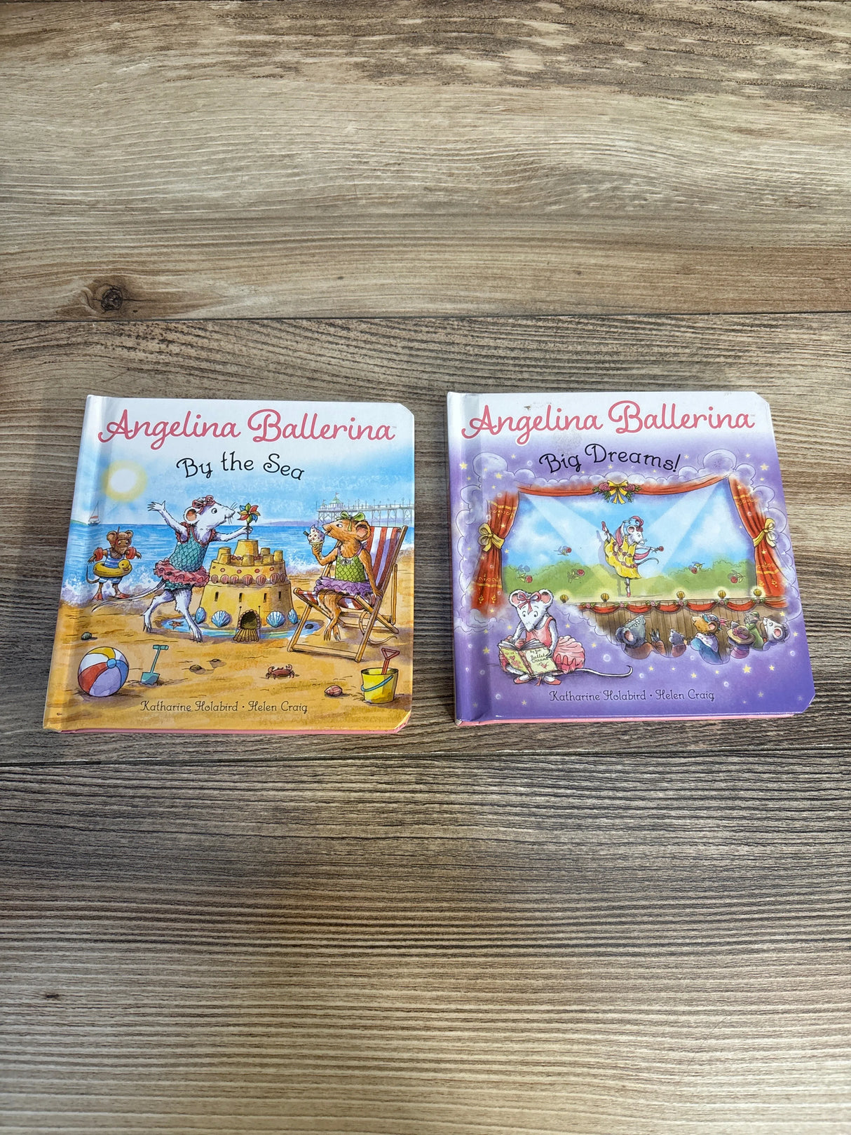 Angelina Ballerina Big Dreams & By The Sea Board Books 2pk