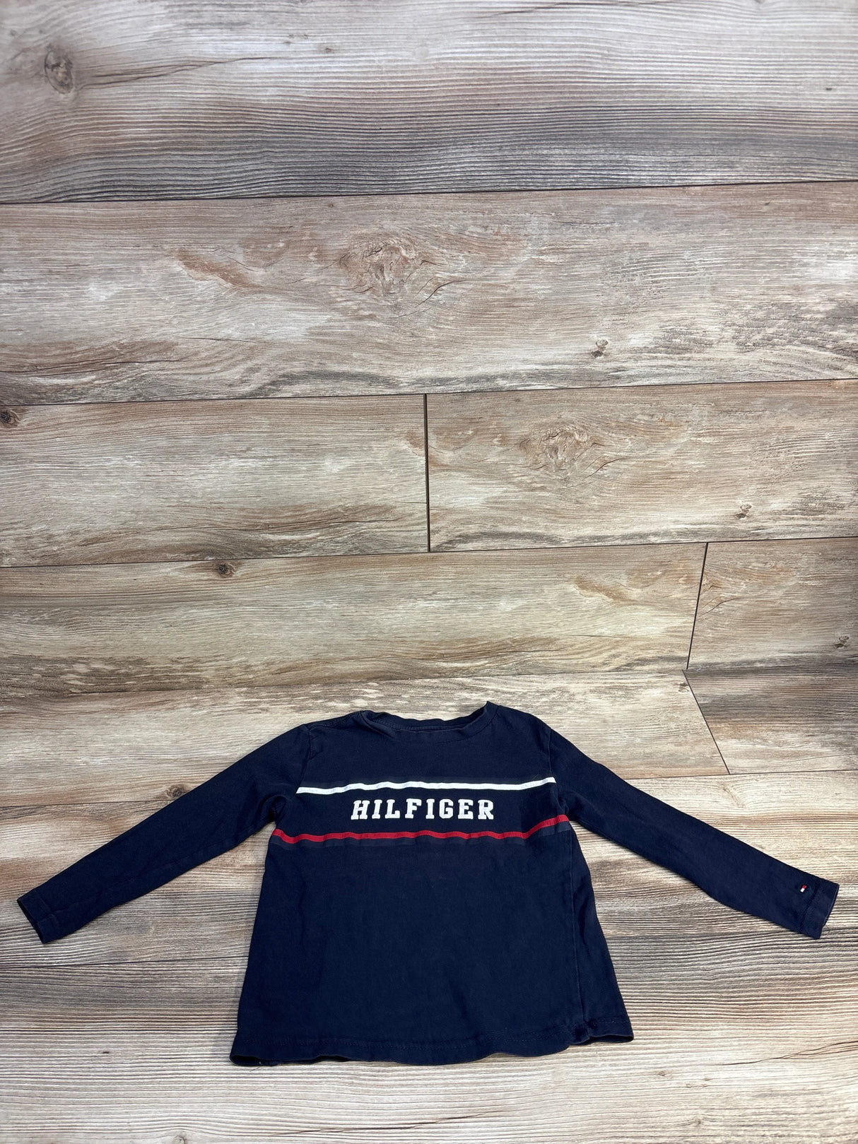 Tommy Hilfiger Long Sleeve Logo Shirt Navy sz 4T