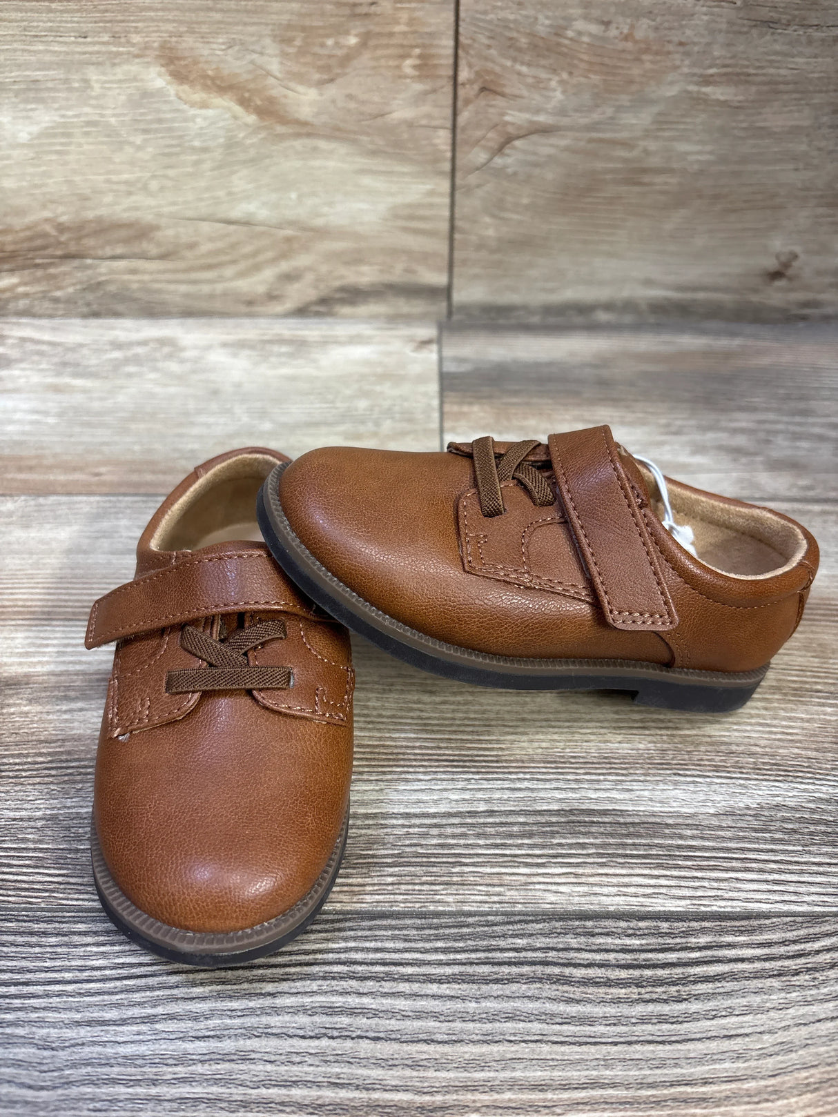 NWOT Cat & Jack Miles Dress Shoes Cognac sz 8c