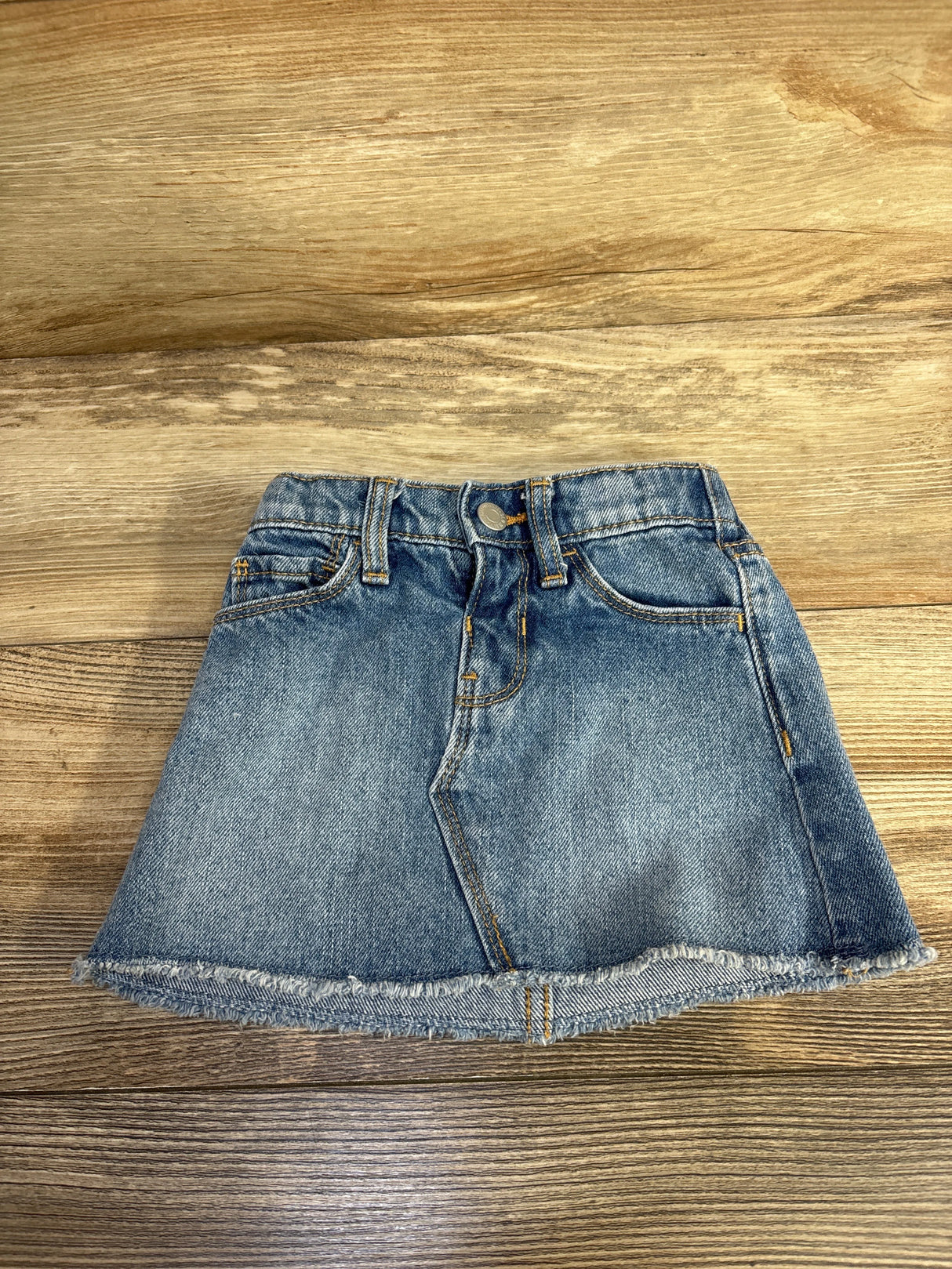 Old Navy Raw Hem Denim Skirt Blue sz 18-24m