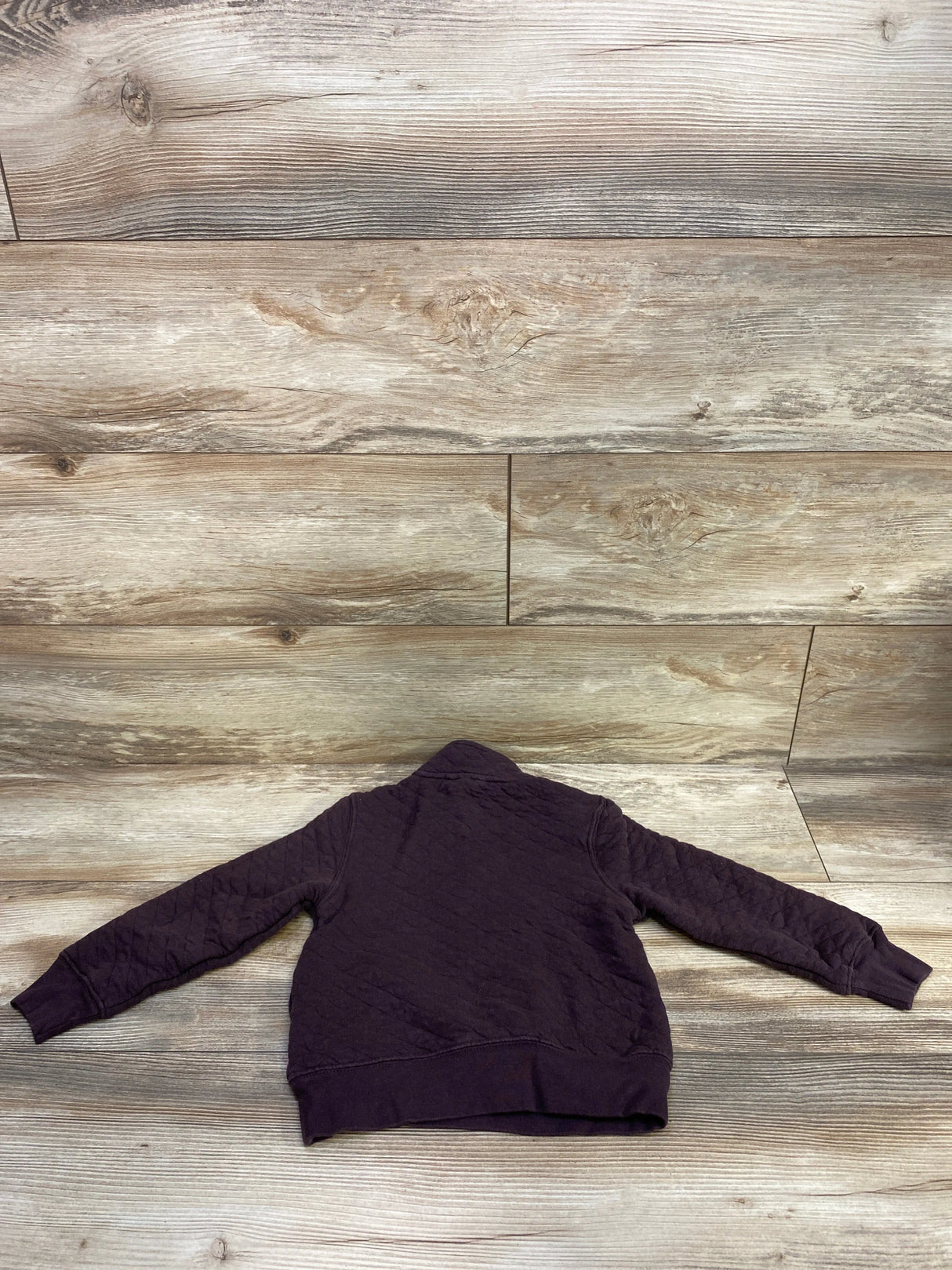 Quilted Pull Over Sweater Eggplant sz 4T