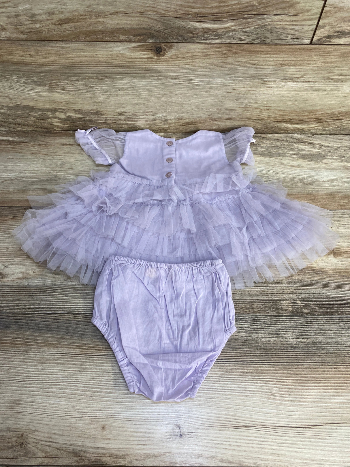 Tutu Du Monde 2pc Tulle Dress & Bloomers Purple sz 0-3m - Me n Mommy To Be