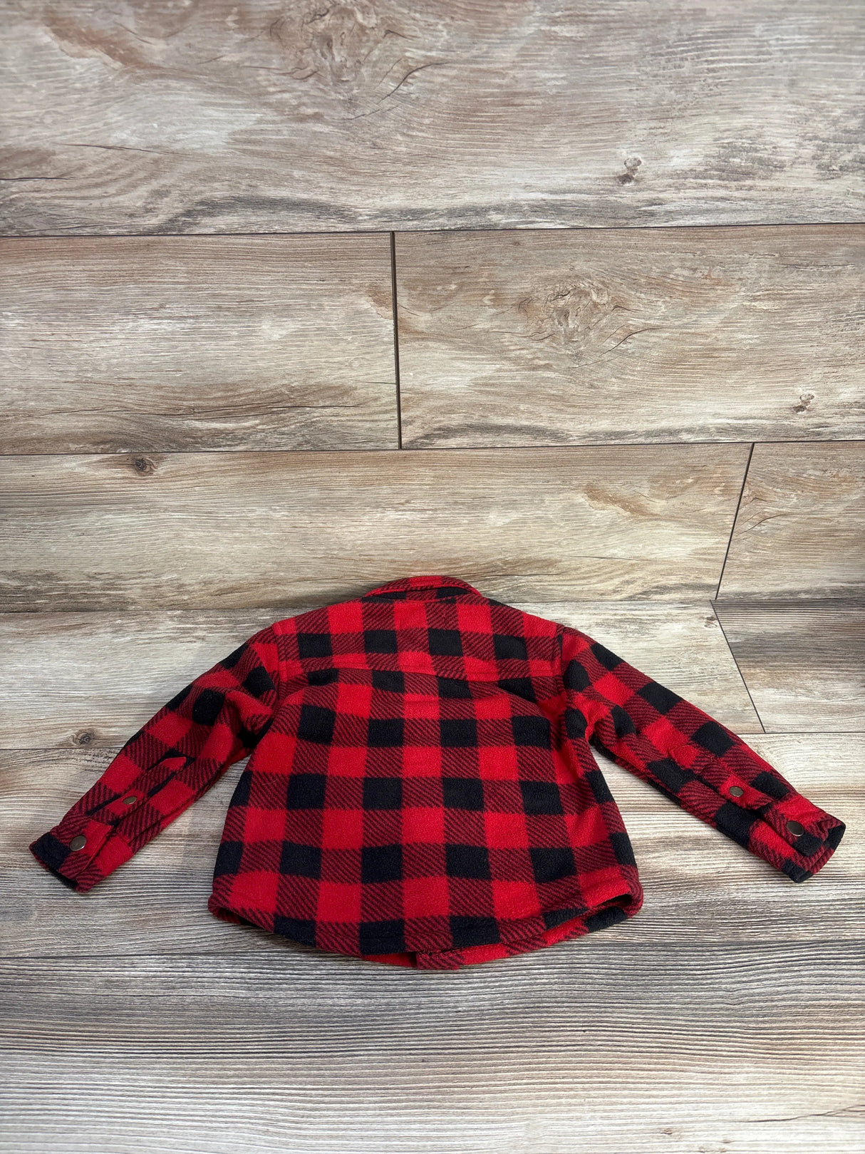 Copper Denim Plaid Shacket Red sz 2T