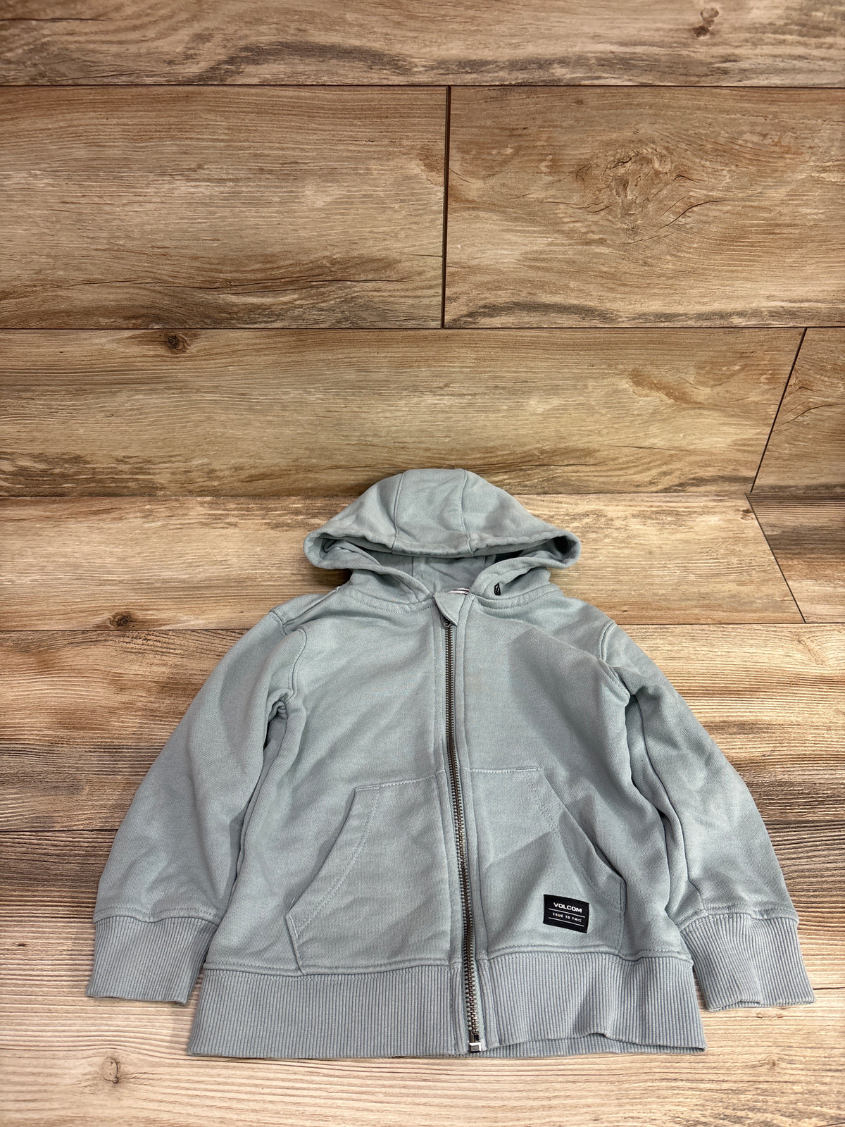 Volcom Full-Zip Hooded Jacket Green sz 3T